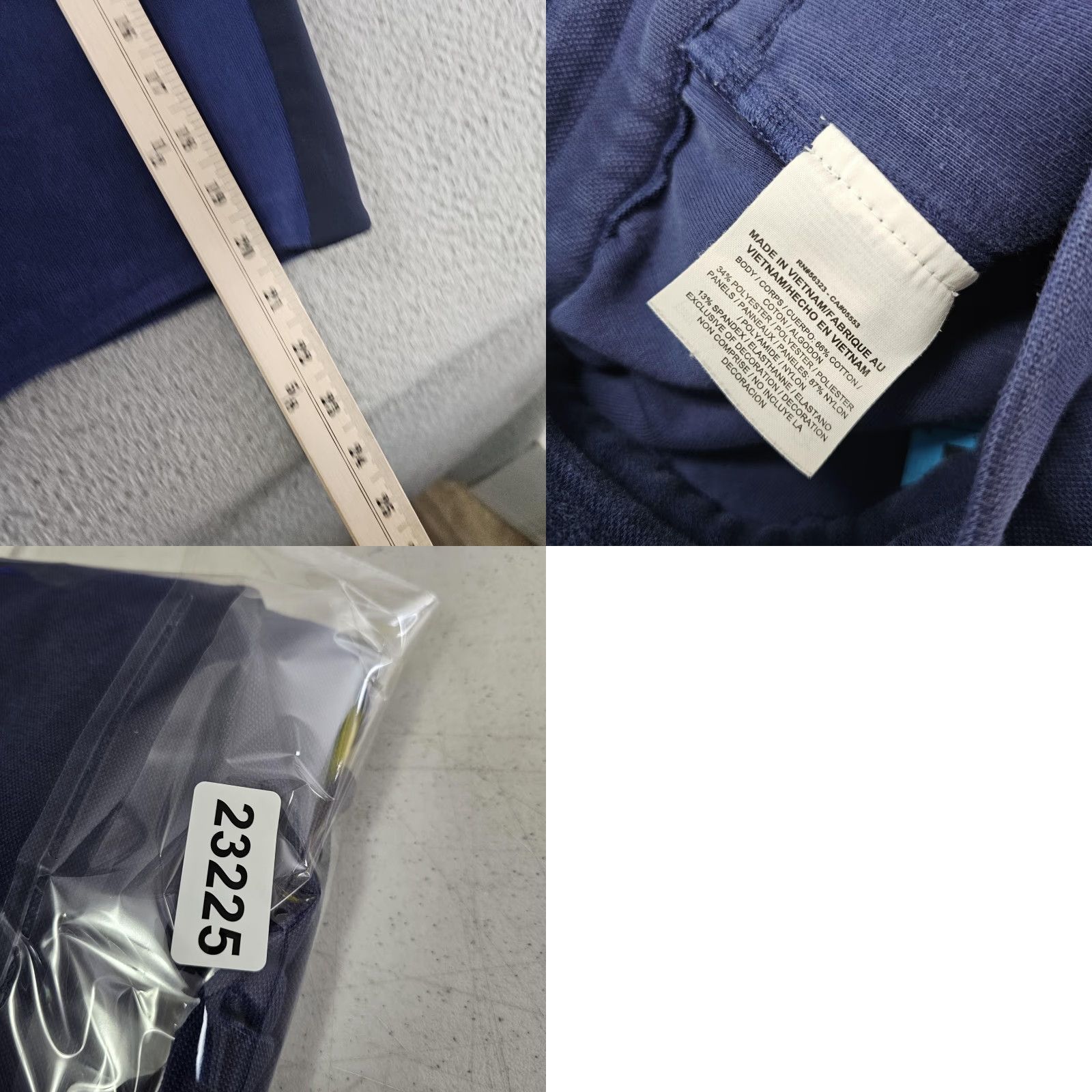 Nike NikeCourt RF Shorts Mens Large Navy Blue Roger Federer Tennis Knit Drawstring Pockets Elastic Waist Size US 33 - 8 Thumbnail