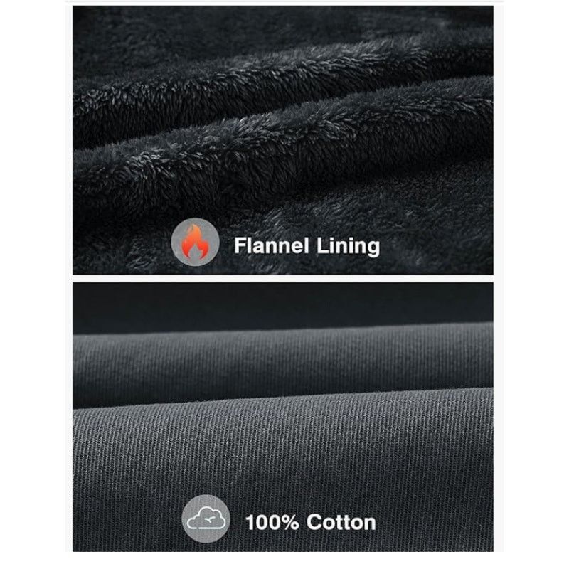 The Unbranded Brand Mens Iron Gray FlannelLined Coat Thick with 4 Pockets 2XL Size US XL / EU 56 / 4 - 4 Thumbnail