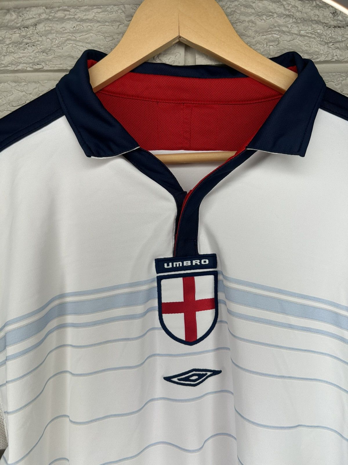 Umbro Vintage 2003 Umbro England Rooney Long Sleeve Home Jersey Size US XL / EU 56 / 4 - 11 Thumbnail