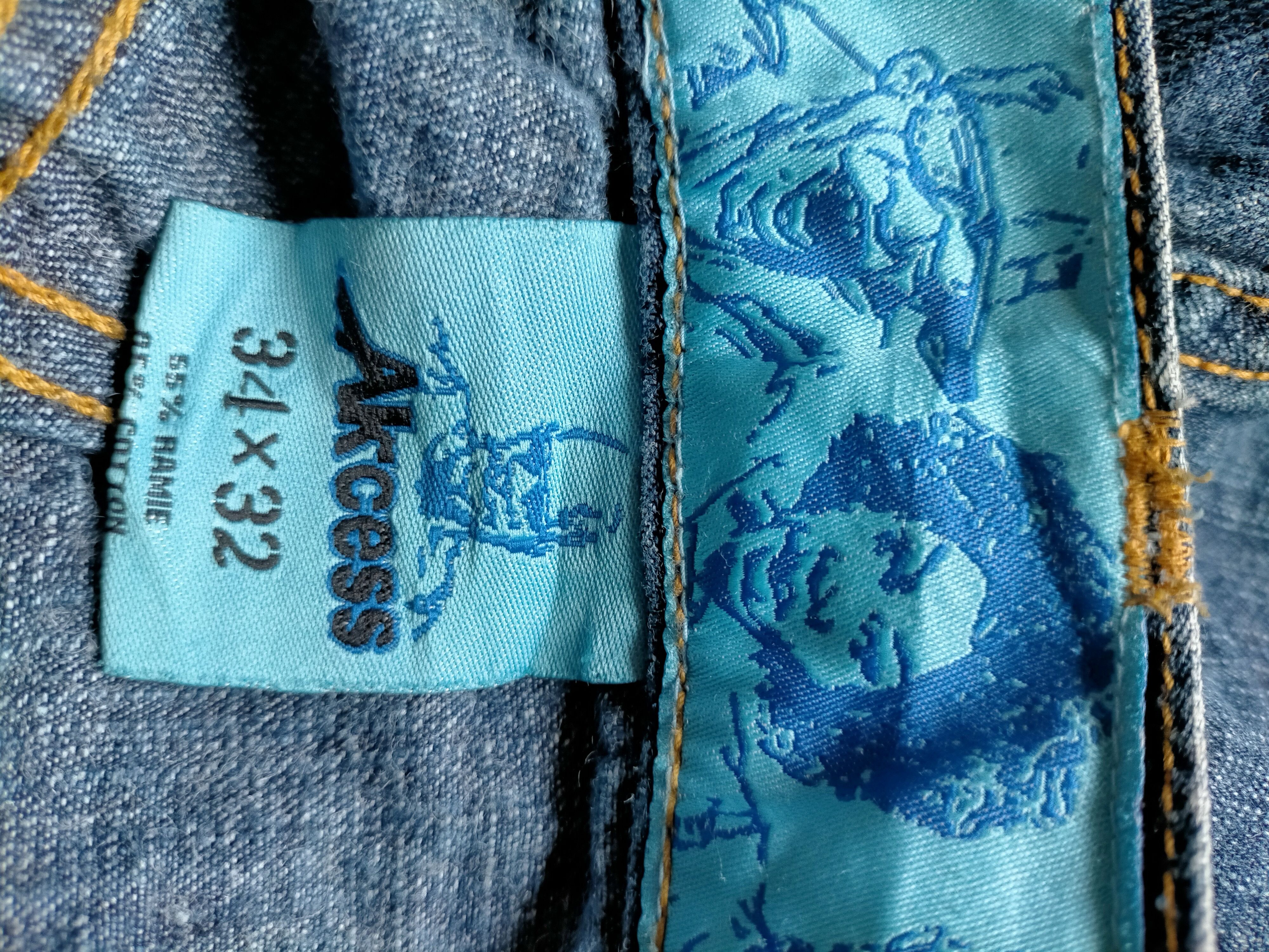 JNCO × Japanese Brand Akcess Baggy Vtg 90s Hip Hop Skate Style Denim Size US 34 / EU 50 - 23 Thumbnail