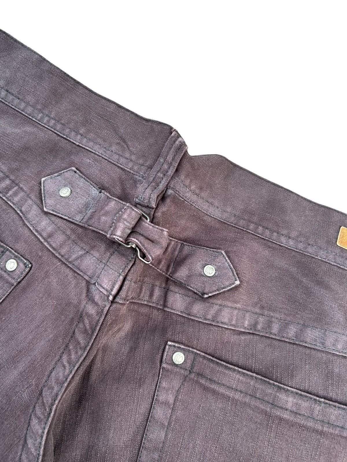 If Six Was Nine FLARE Nicole Club For Men Buckle Back Distressed Faded Pants Size US 33 - 4 Thumbnail