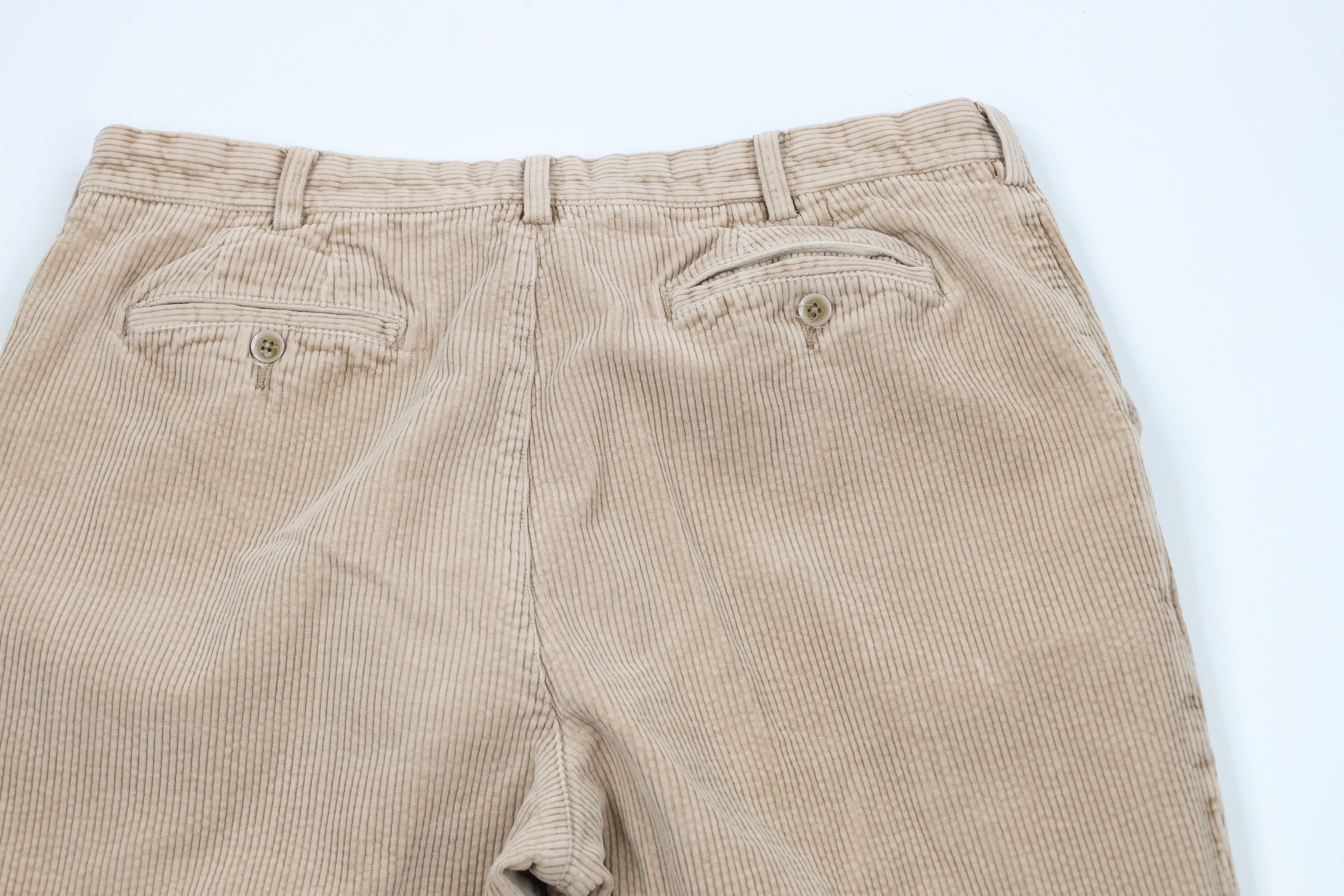 Vintage Vintage 90s Streetwear Wide Leg Corduroy Chino Pants Beige Size US 38 / EU 54 - 9 Thumbnail