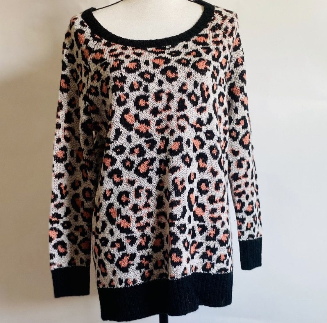 Kirra KIRRA PACSUN LEOPARD ANIMAL PRINT KNIT PULLOVER SWEATER Size S / US 4 / IT 40 - 1 Thumbnail