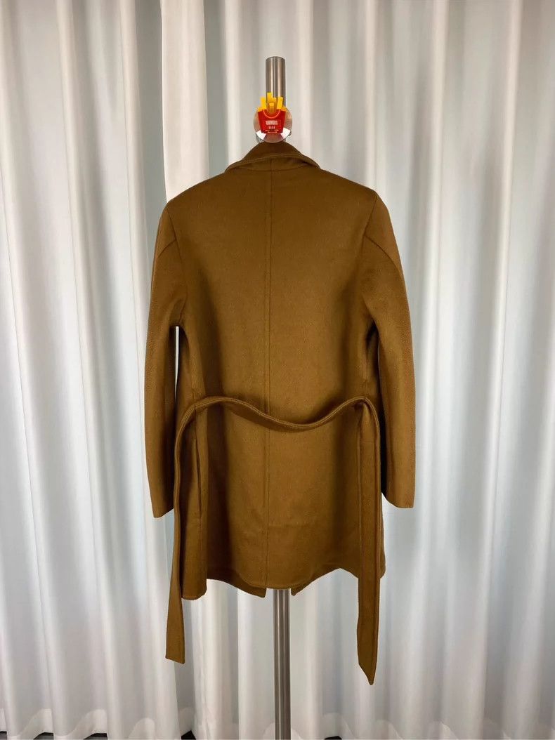 Max Mara Max Mara 100% Cashmere Camel Water Ripple Reversible Coat Size S / US 4 / IT 40 - 3 Thumbnail