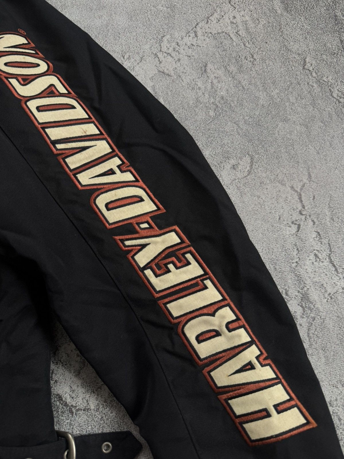 Harley Davidson Harley Davidson motorcycle biker jacket bomber racing 90s Size US L / EU 52-54 / 3 - 14 Thumbnail