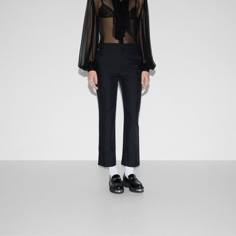 Gucci o1B3y1r0426 Fine Drill Pant in Black Size 25" / US 0 / IT 36 - 3 Thumbnail