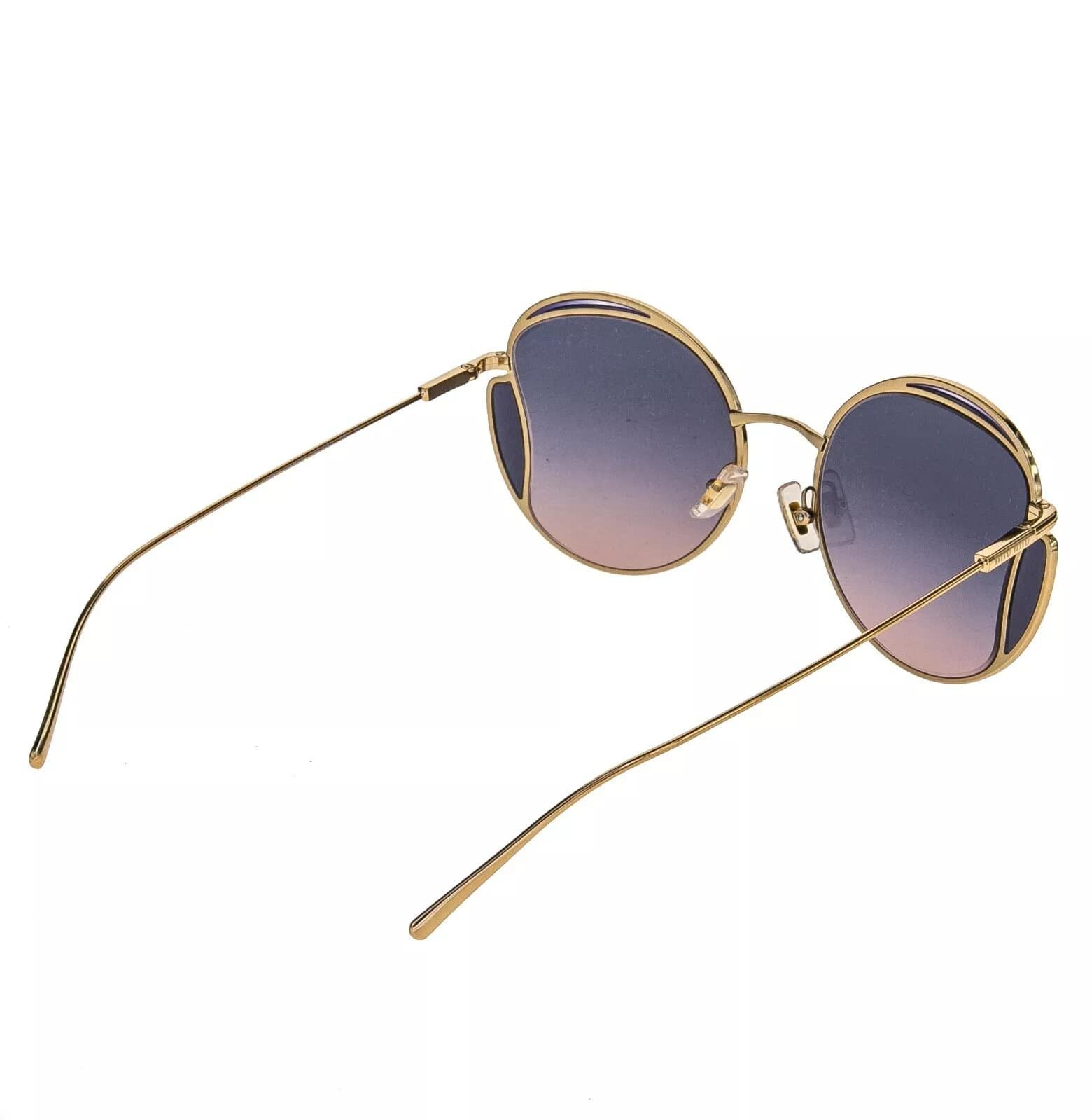 Miu Miu MIU MIU CORE MU56XS Gold Pink Blue Round Metal Fashion 56X Size ONE SIZE - 7 Thumbnail
