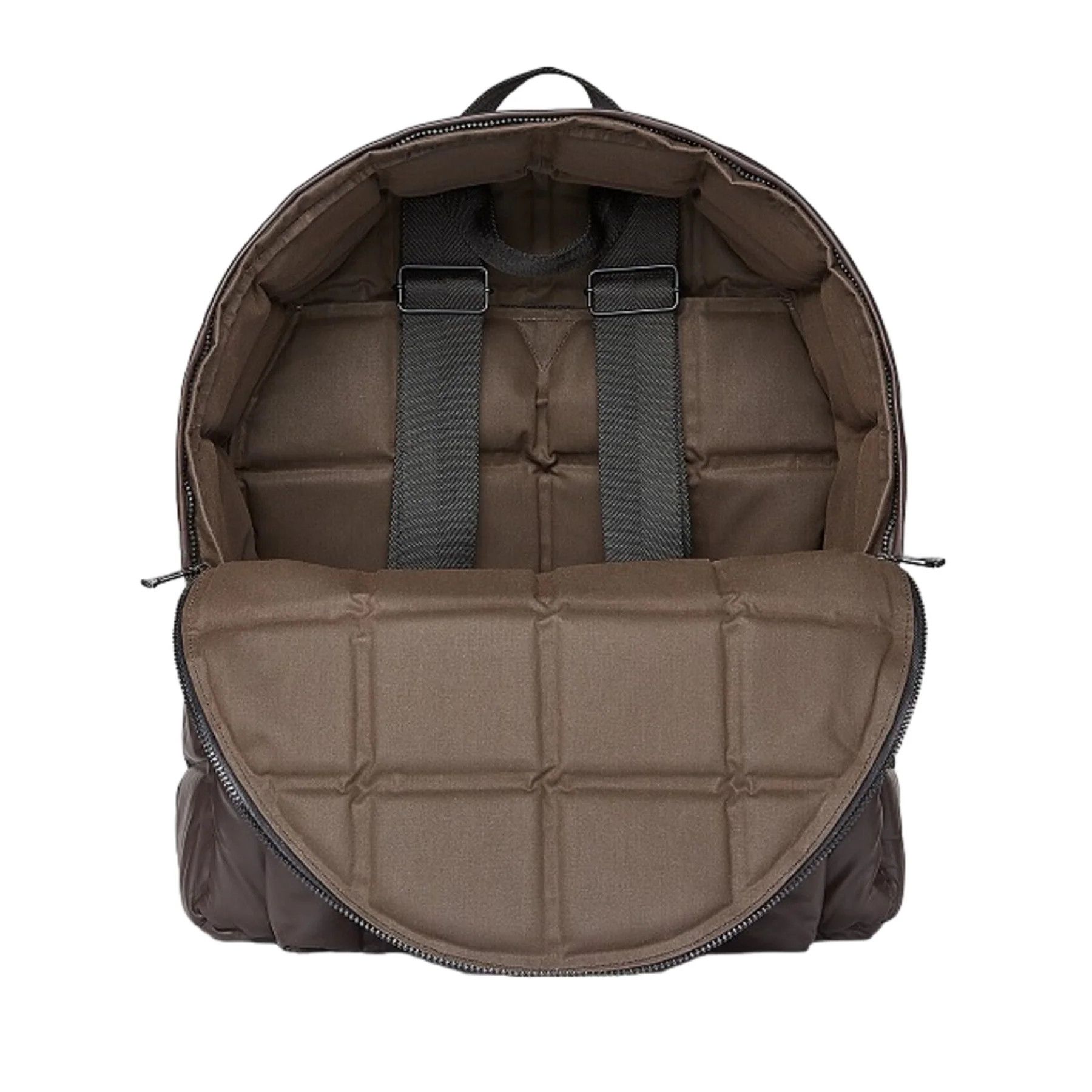 Bottega Veneta o1y0526 Size : OS / Leather Backpack in Dark Brown Size ONE SIZE - 2 Thumbnail