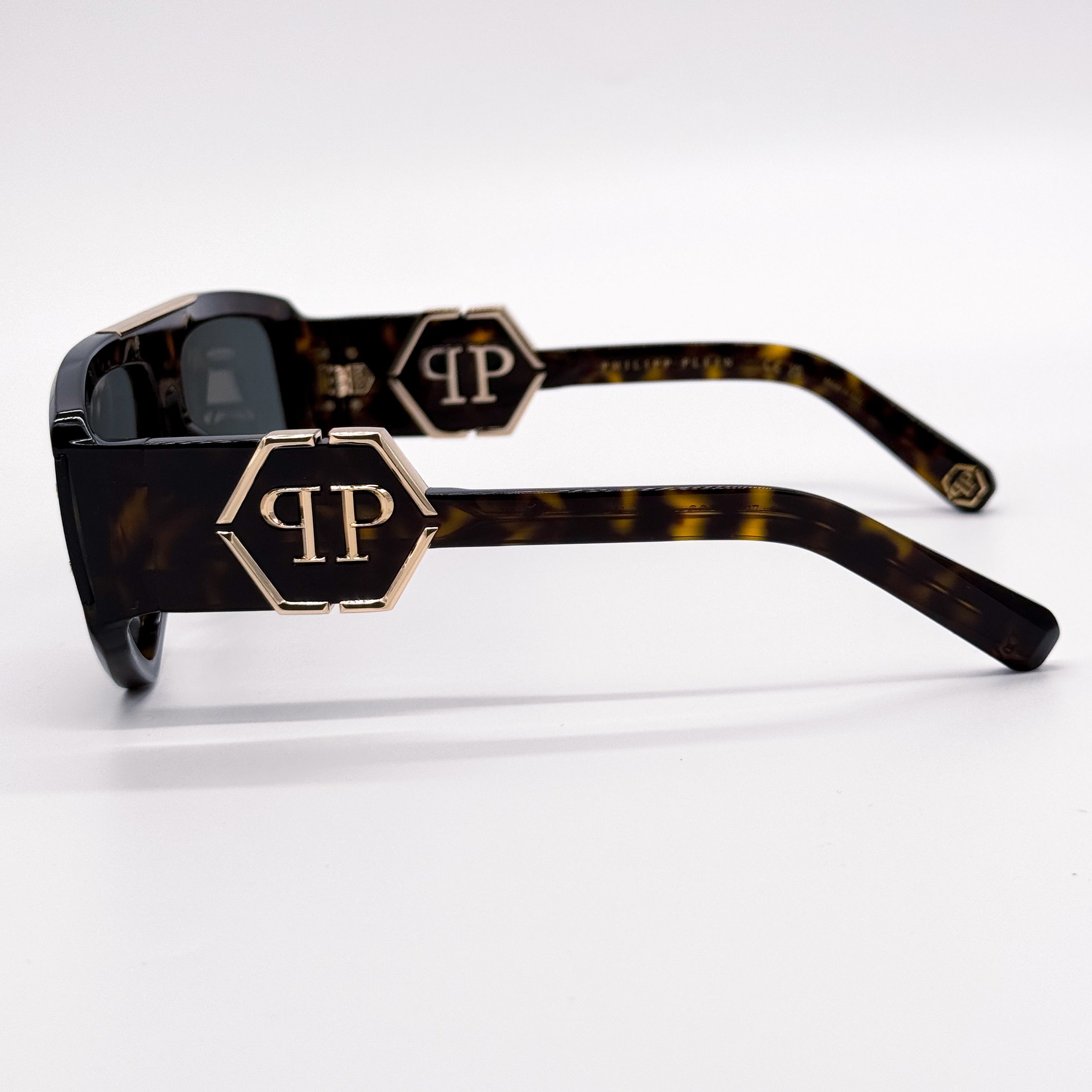 Philipp Plein NEW PHILIPP PLEIN EGO SPP093M 0722 HAVANA UNISEX SUNGLASSES Size ONE SIZE - 8 Thumbnail