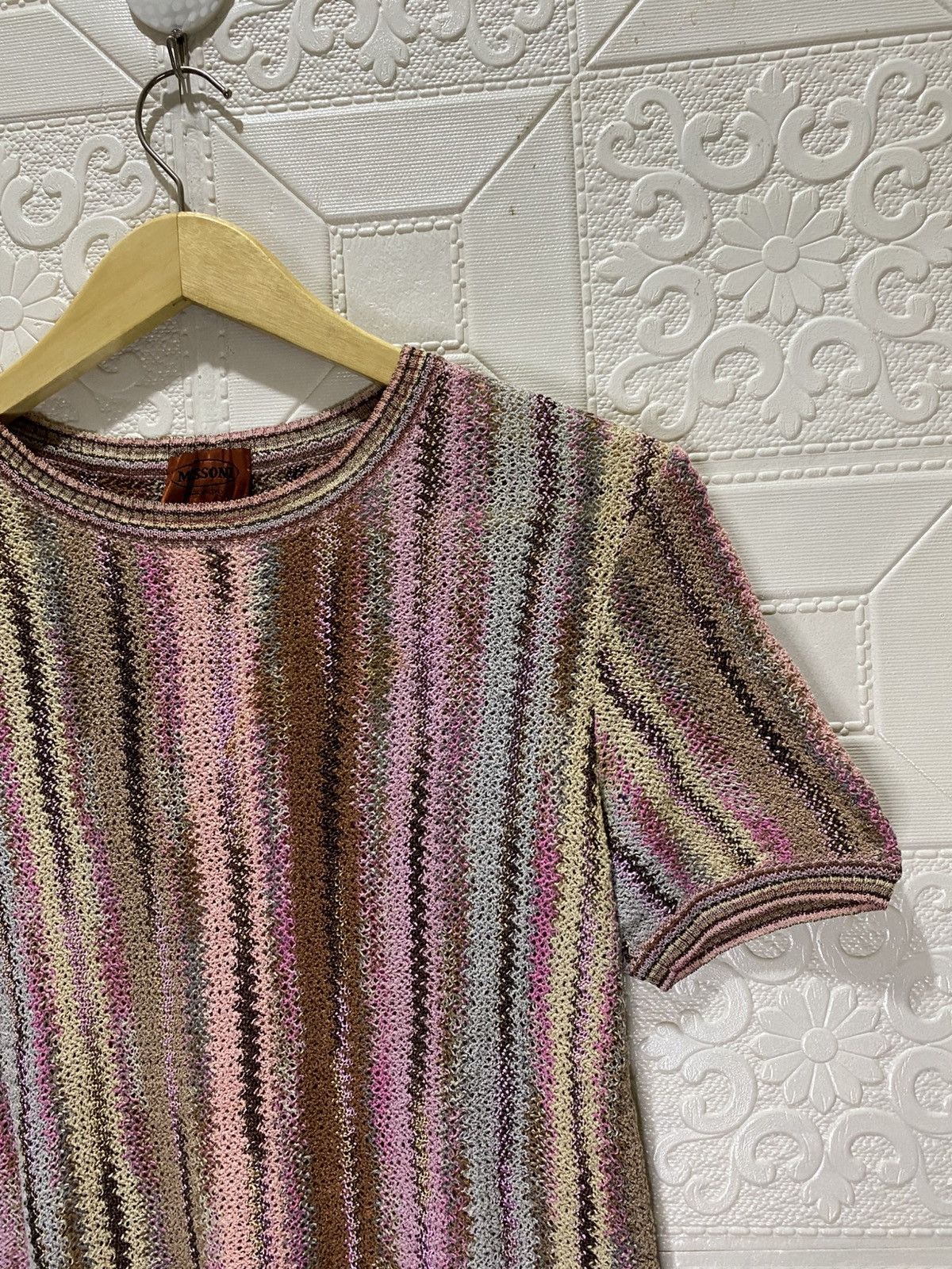 Designer × Missoni Vtg Missoni Knit Tshirt Size M / US 6-8 / IT 42-44 - 4 Thumbnail