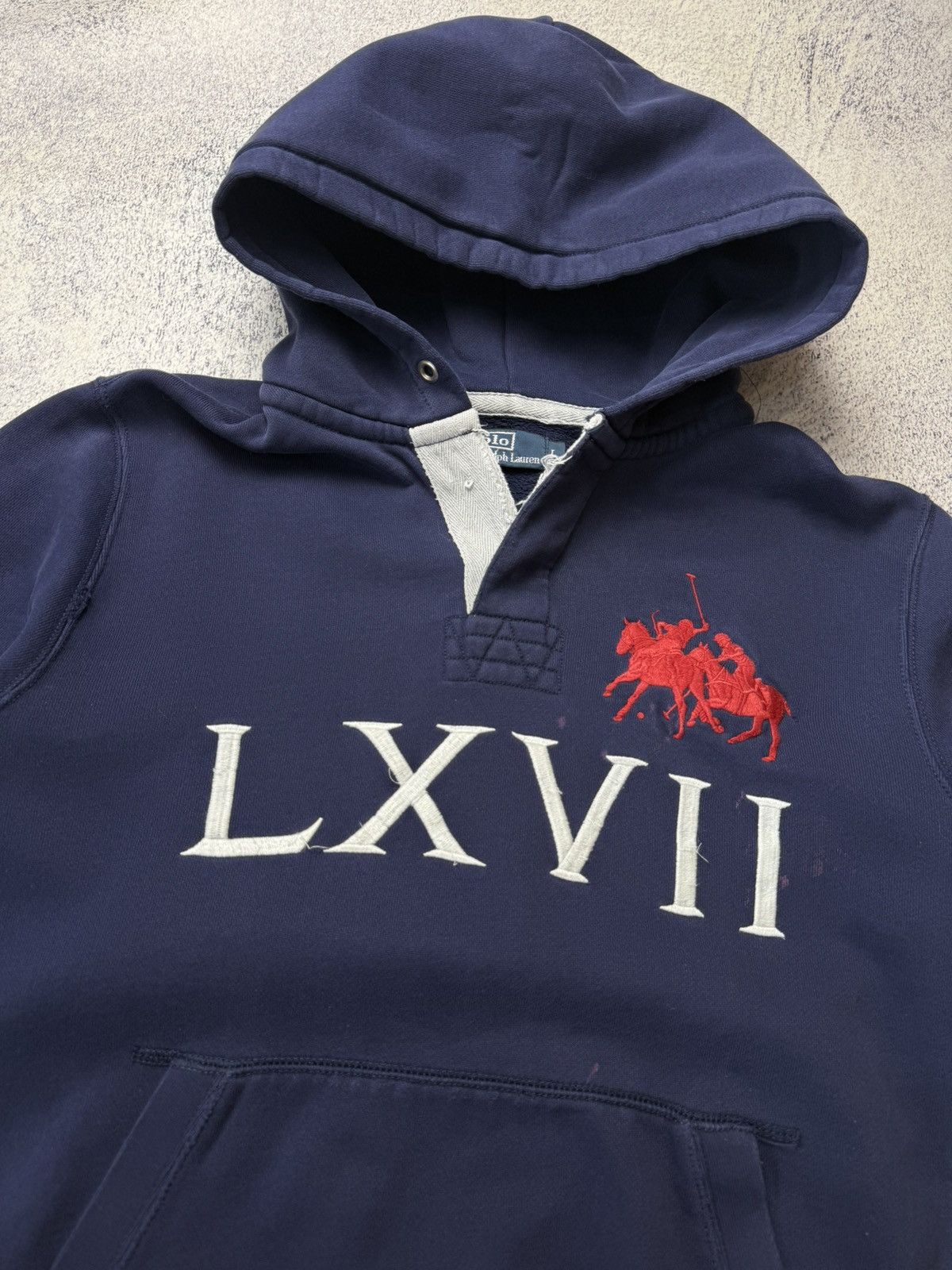 Polo Ralph Lauren Vintage Polo Ralph Lauren Dirty Distressed Hoodie Y2K Size US L / EU 52-54 / 3 - 7 Thumbnail