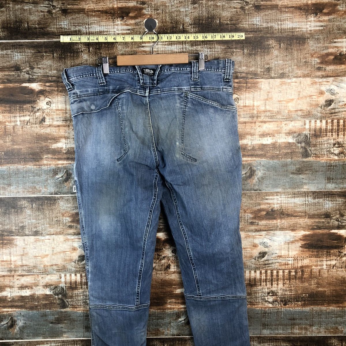 Japanese Brand TORA Blue Distressed Denim Pants #A2080 Size US 37 - 18 Thumbnail