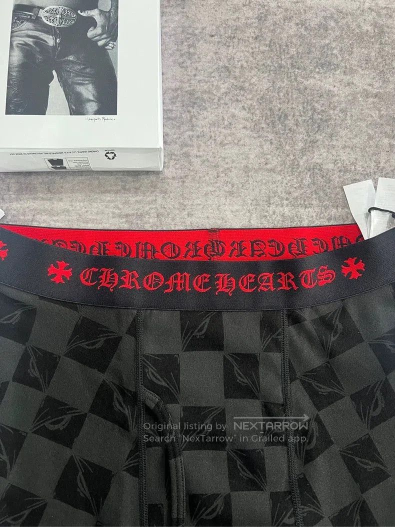 Chrome Hearts Chrome Hearts Checkerboard Print Boxer Briefs. Size US 34 / EU 50 - 3 Thumbnail