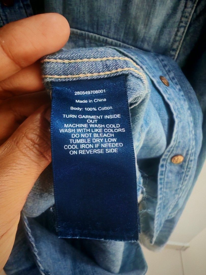 Ralph Lauren Ralph Lauren Western Denim Shirt Gold Snap Size US M / EU 48-50 / 2 - 7 Thumbnail