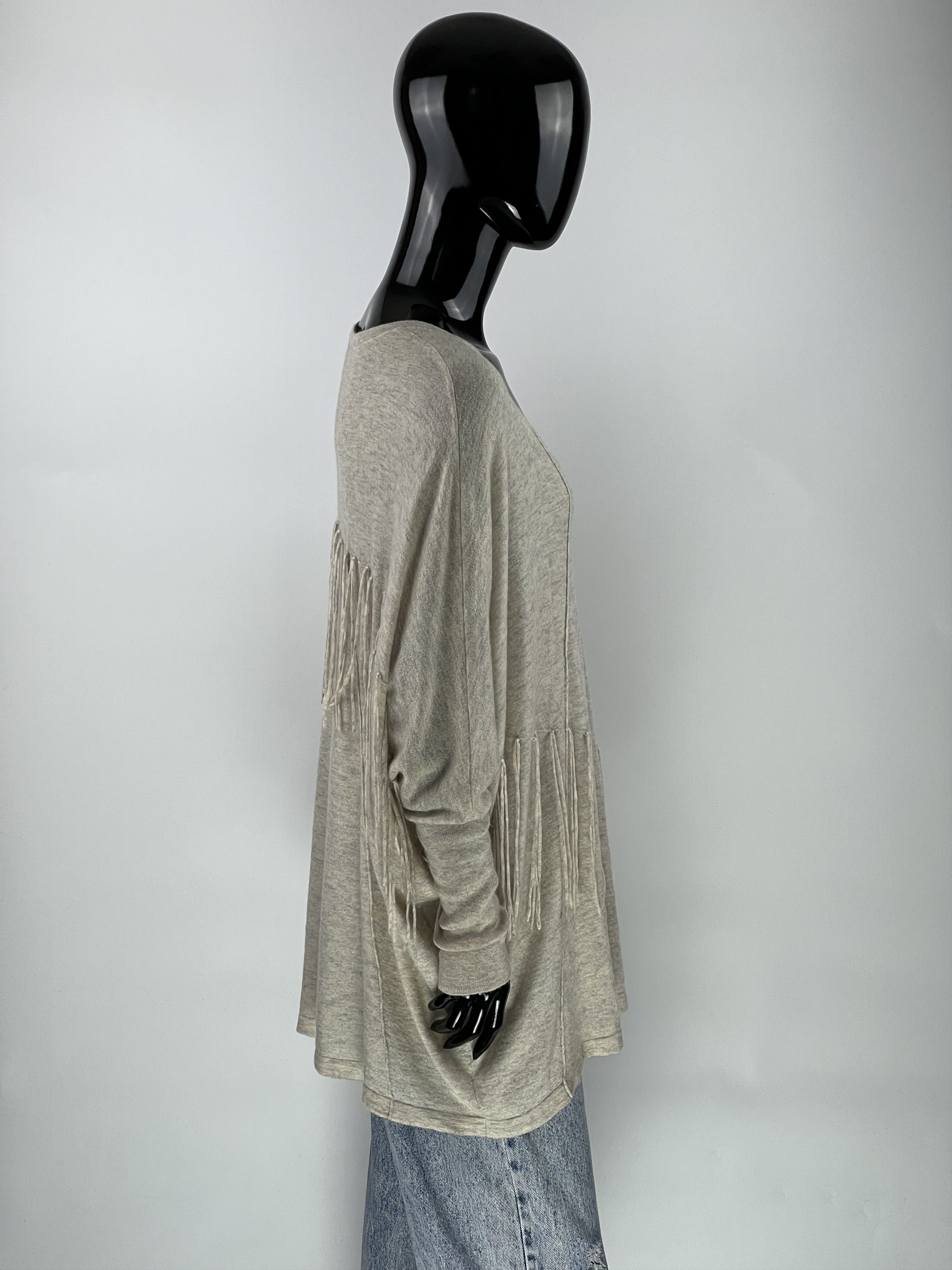 Sandro Sandro Alpaca Wool Fringes V-Neck Sweater Size 2 Size M / US 6-8 / IT 42-44 - 2 Thumbnail