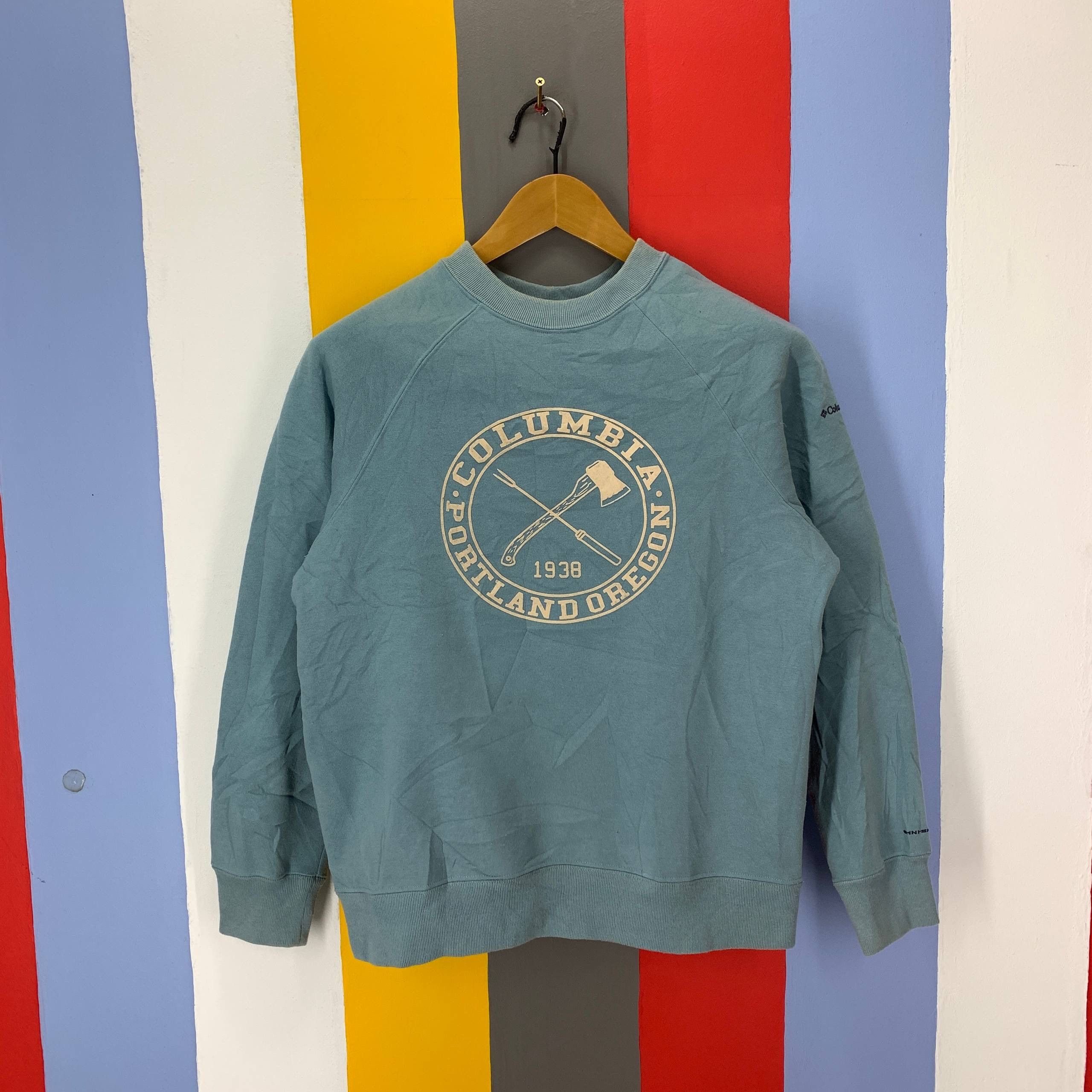 Columbia 90s Vintage COLUMBIA Crew Neck Sweatshirt #2581/V Size US M / EU 48-50 / 2 - 1 Thumbnail