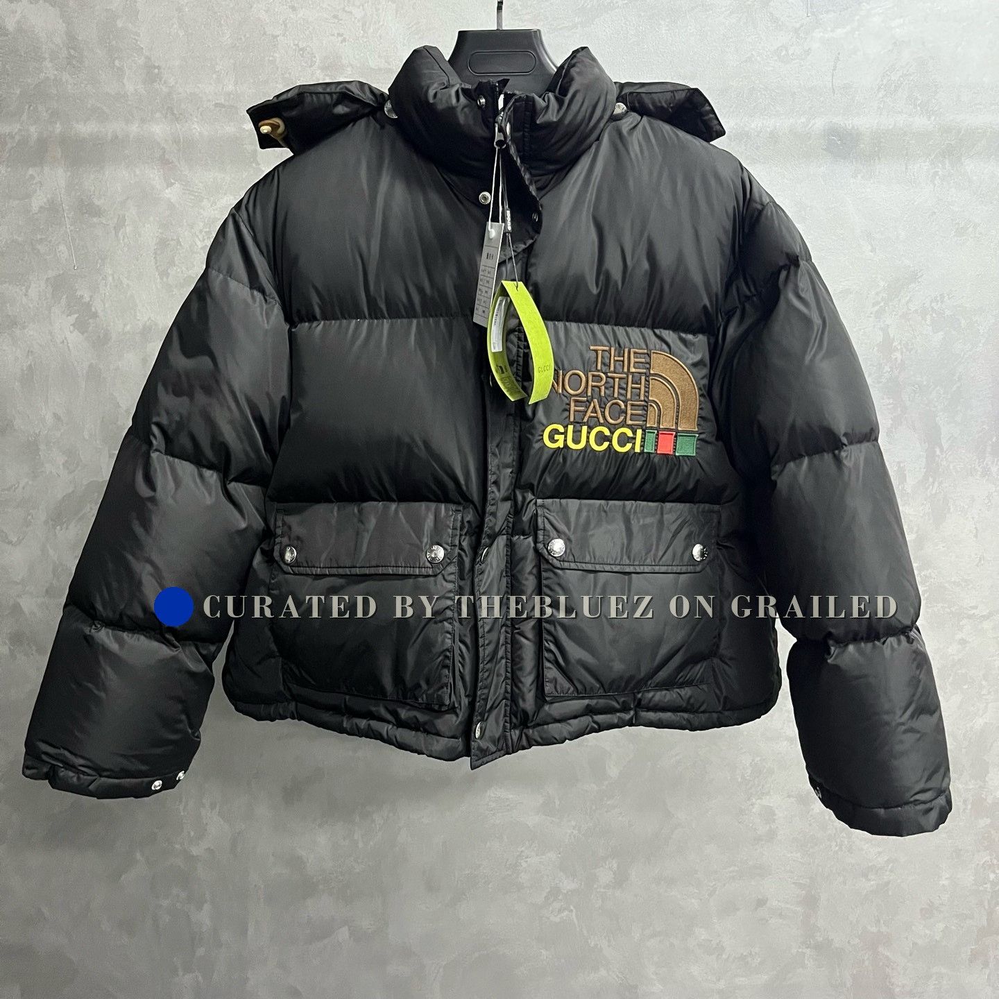 Gucci Gucci Black Logo Embroidery Hooded Down Jacket Size US S / EU 44-46 / 1 - 1 Thumbnail