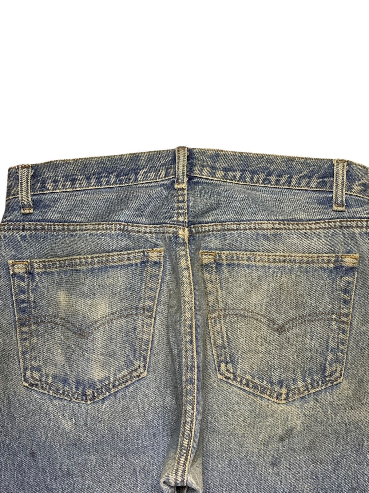 Levi's Vintage 90s Levis 501 Mud Wash Distressed Loose Jeans Size US 31 - 8 Thumbnail