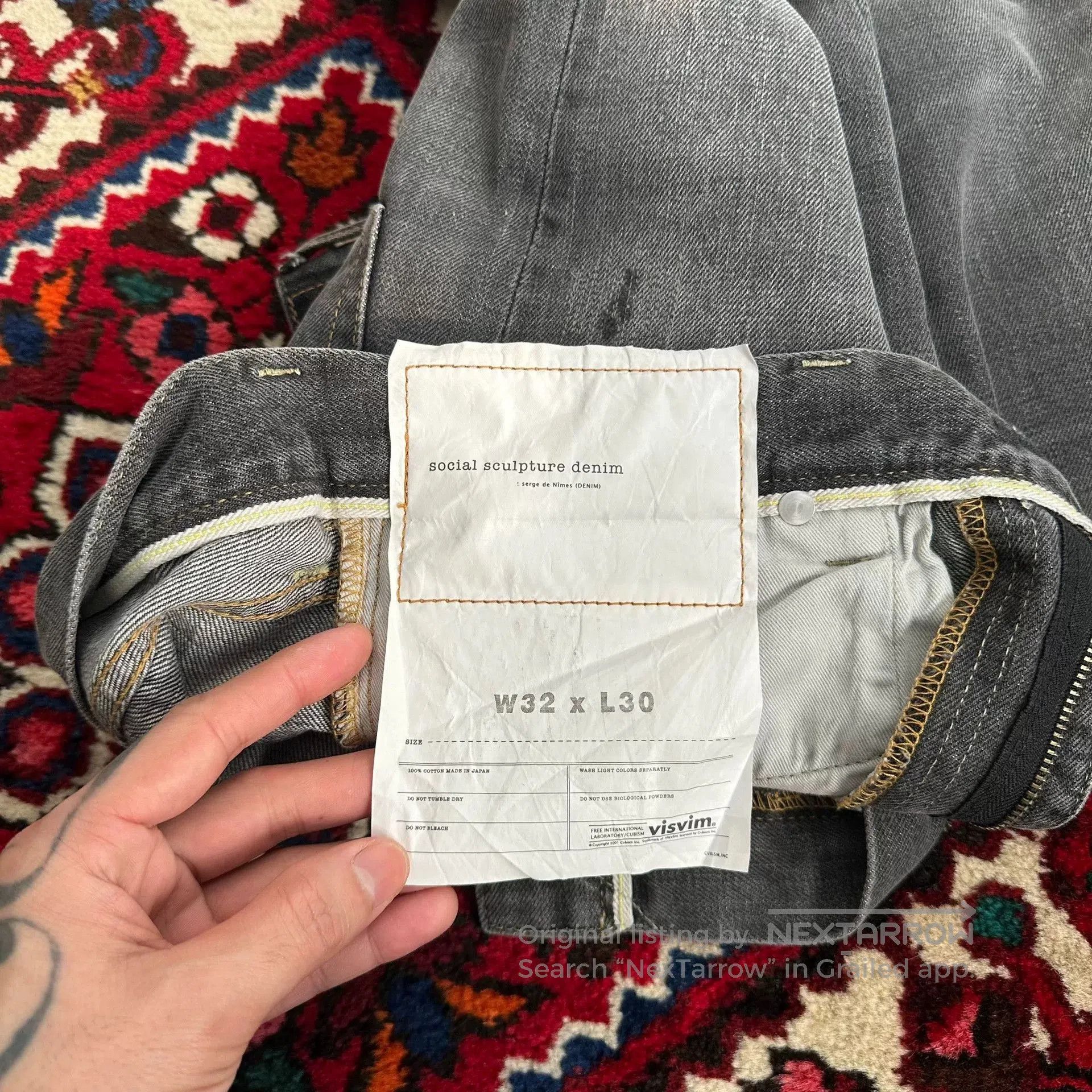 Visvim visvim black denim jeans W32L3. Size US 32 / EU 48 - 7 Thumbnail