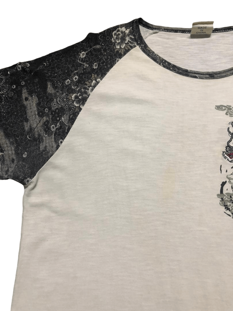Japanese Brand Sukajan T-shirt Dragon Over Print Shirt Sleeve Tee Size US L / EU 52-54 / 3 - 4 Thumbnail