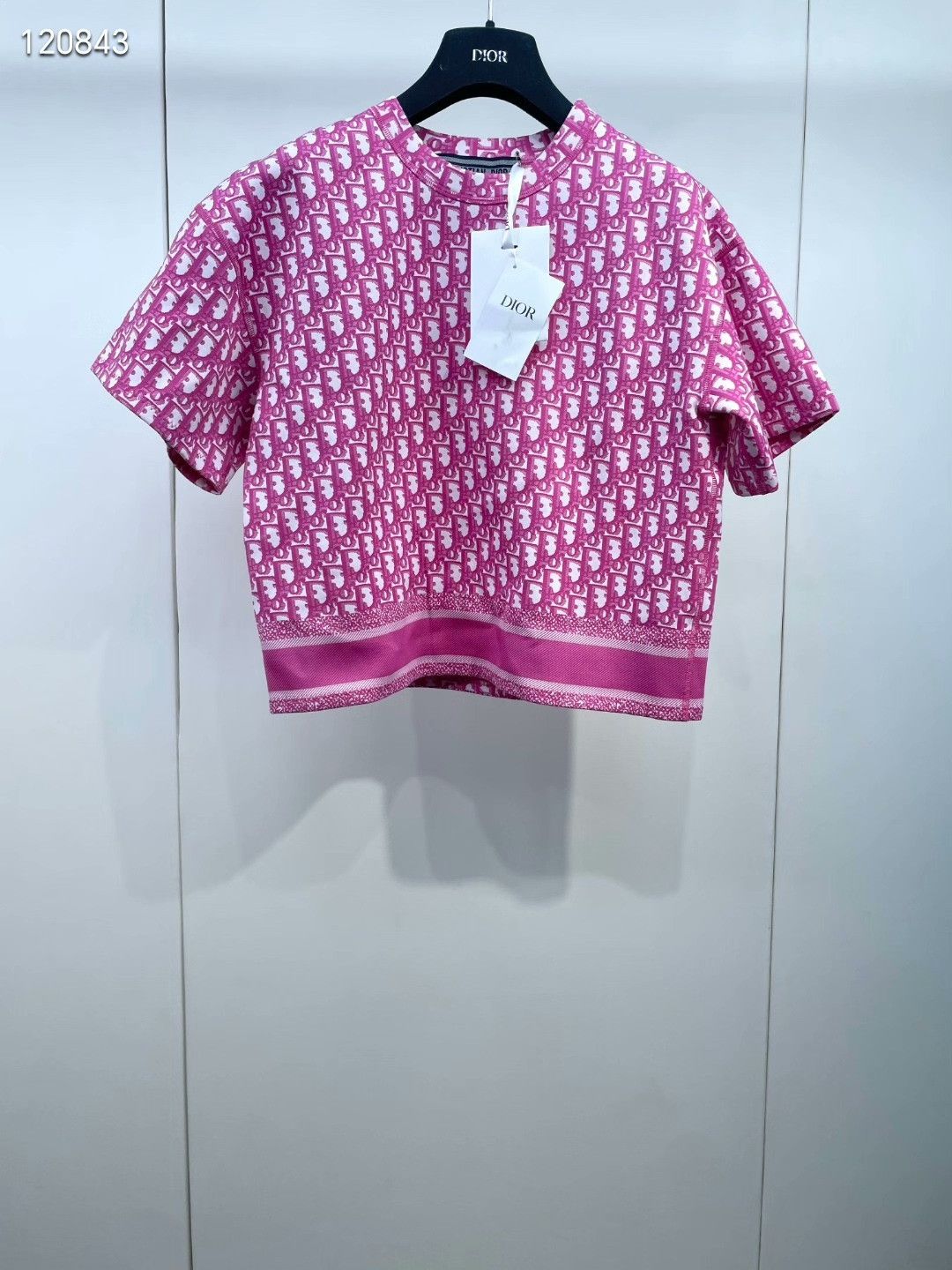 Dior Dior All-Over Print Short-Sleeve Top Size XS / US 0-2 / IT 36-38 - 1 Thumbnail