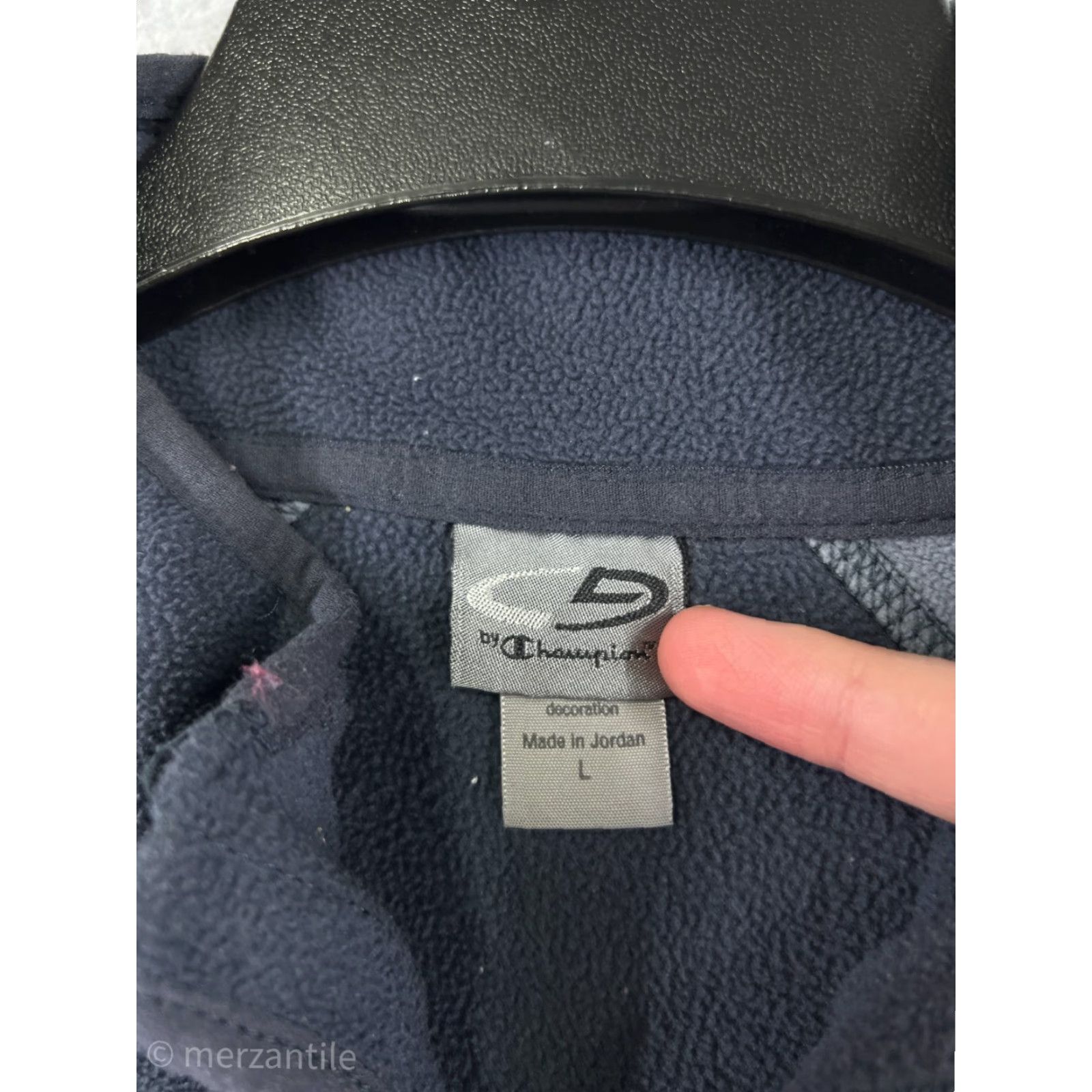 Champion Champion Jacket Men Large Blue Full Zip Mock Neck 100% Polyester Fleece Gorpcore Size US L / EU 52-54 / 3 - 3 Thumbnail