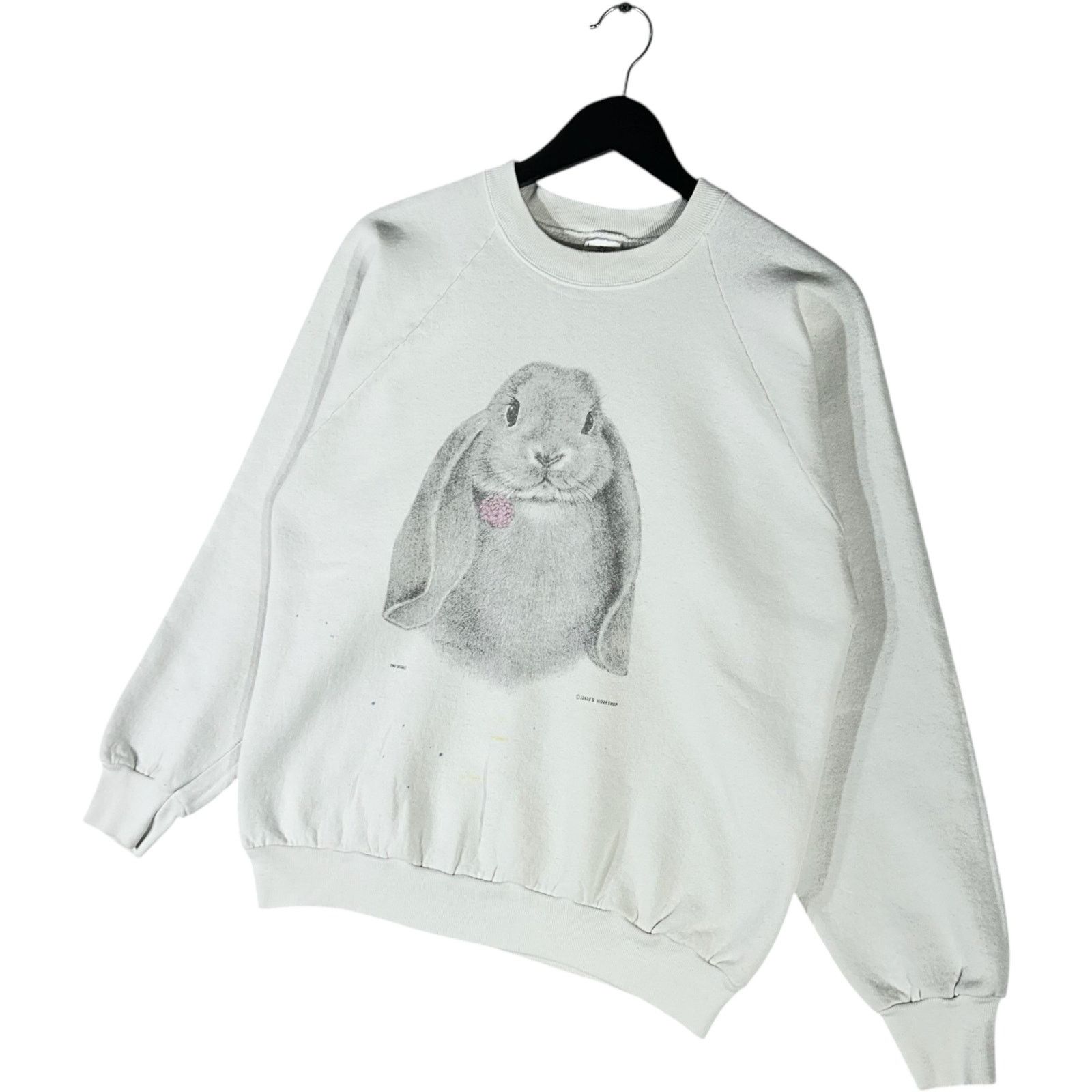 Fruit Of The Loom Vintage Lop Ear Rabbit Nature Crewneck 90s Size US L / EU 52-54 / 3 - 3 Thumbnail