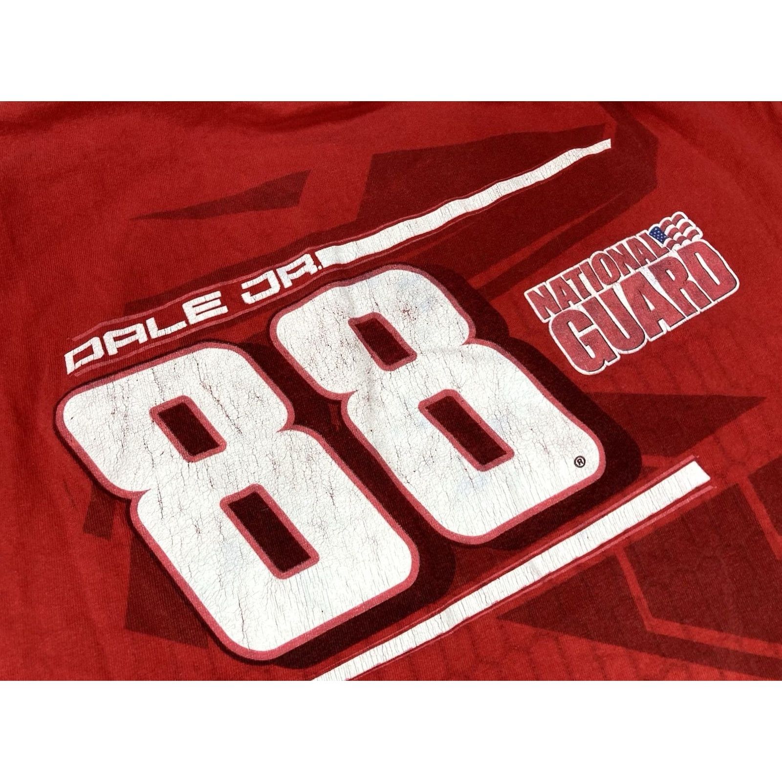 NASCAR Nascar Nascar National Guard Dale Earnhardt Jr Graphic T-shirt Men Large Red Size US L / EU 52-54 / 3 - 4 Thumbnail