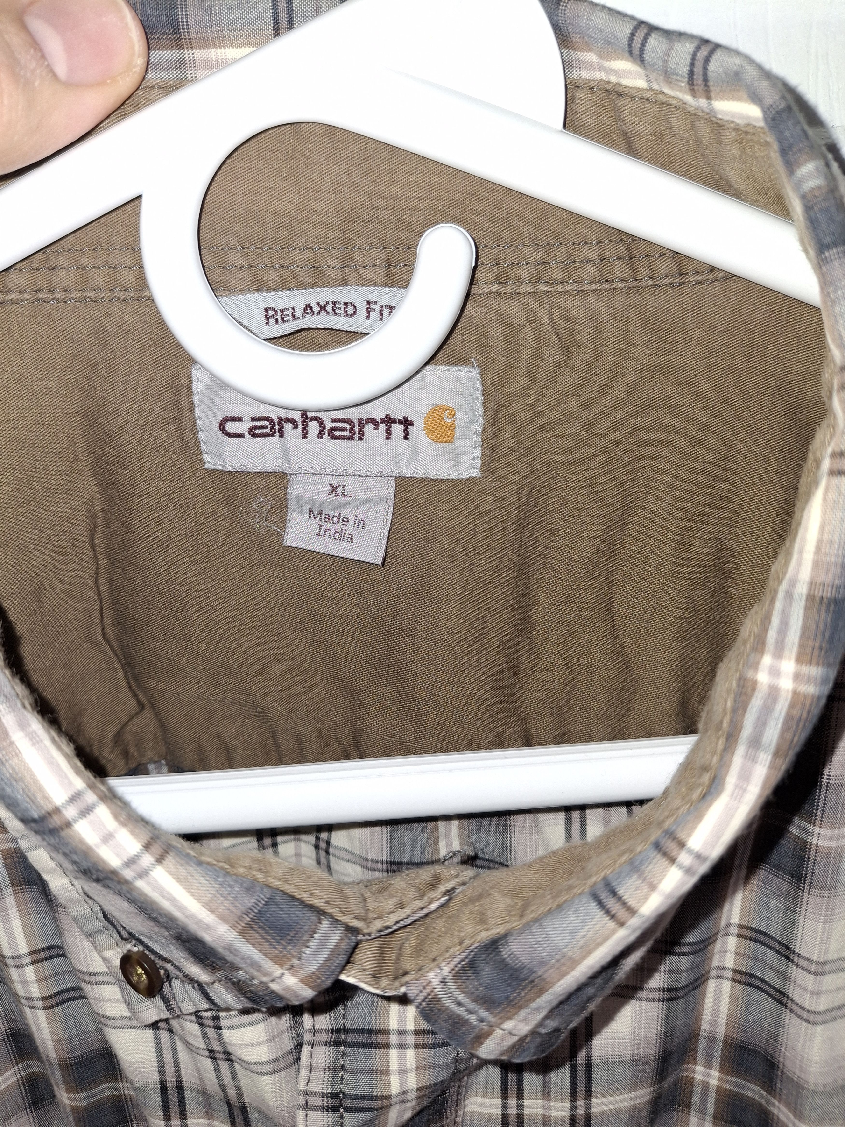 Carhartt Carhartt Relaxed Fit Plaid Long Sleeve Button Down Shirt XL Size US XL / EU 56 / 4 - 2 Thumbnail