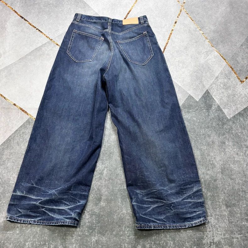 Acne Studios Acne Studios Blue water ripple cat whiskers jeans Size US 28 / EU 44 - 3 Thumbnail