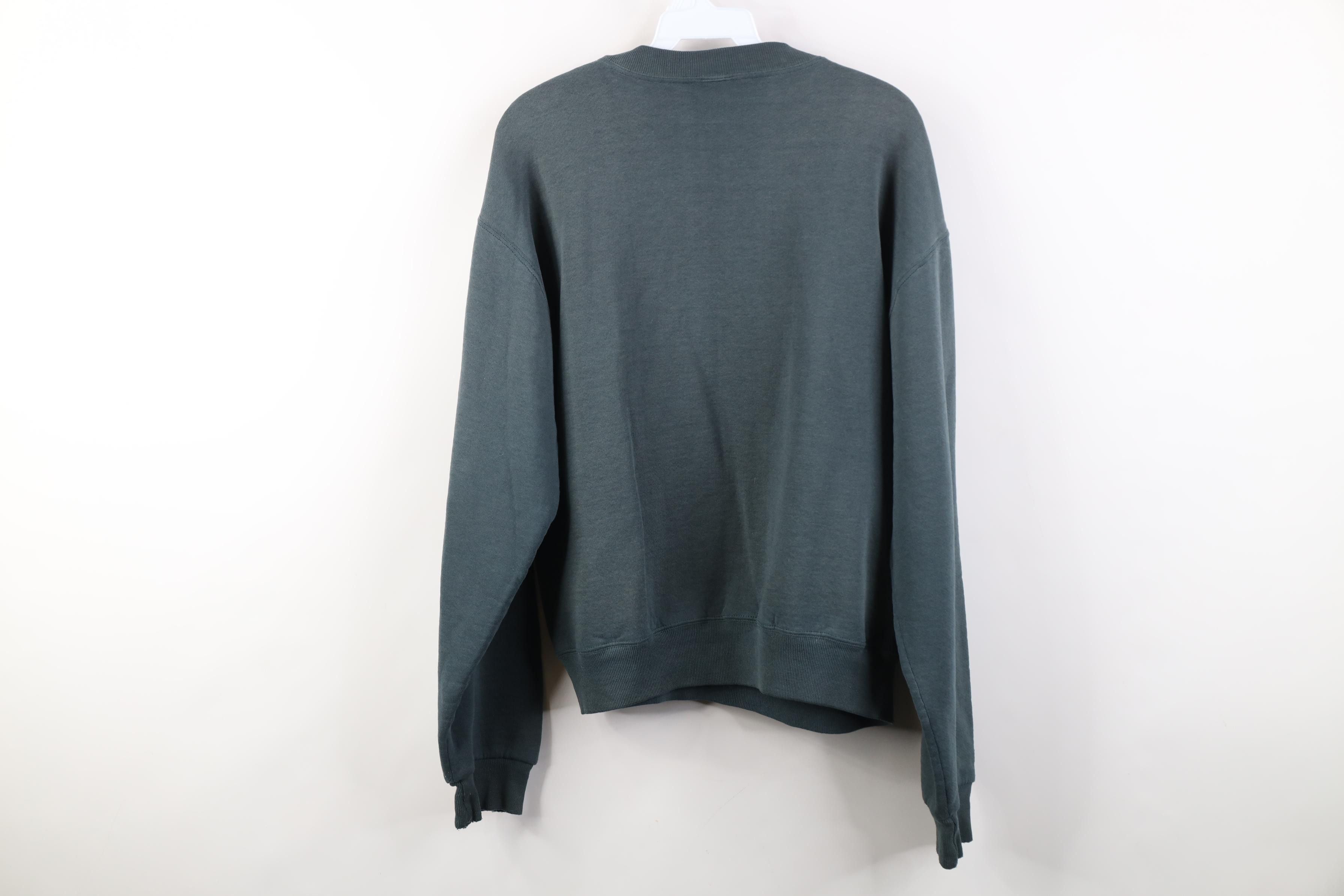 Russell Athletic Vintage 90s Russell Athletic Blank Crewneck Sweatshirt Green Size US M / EU 48-50 / 2 - 10 Thumbnail
