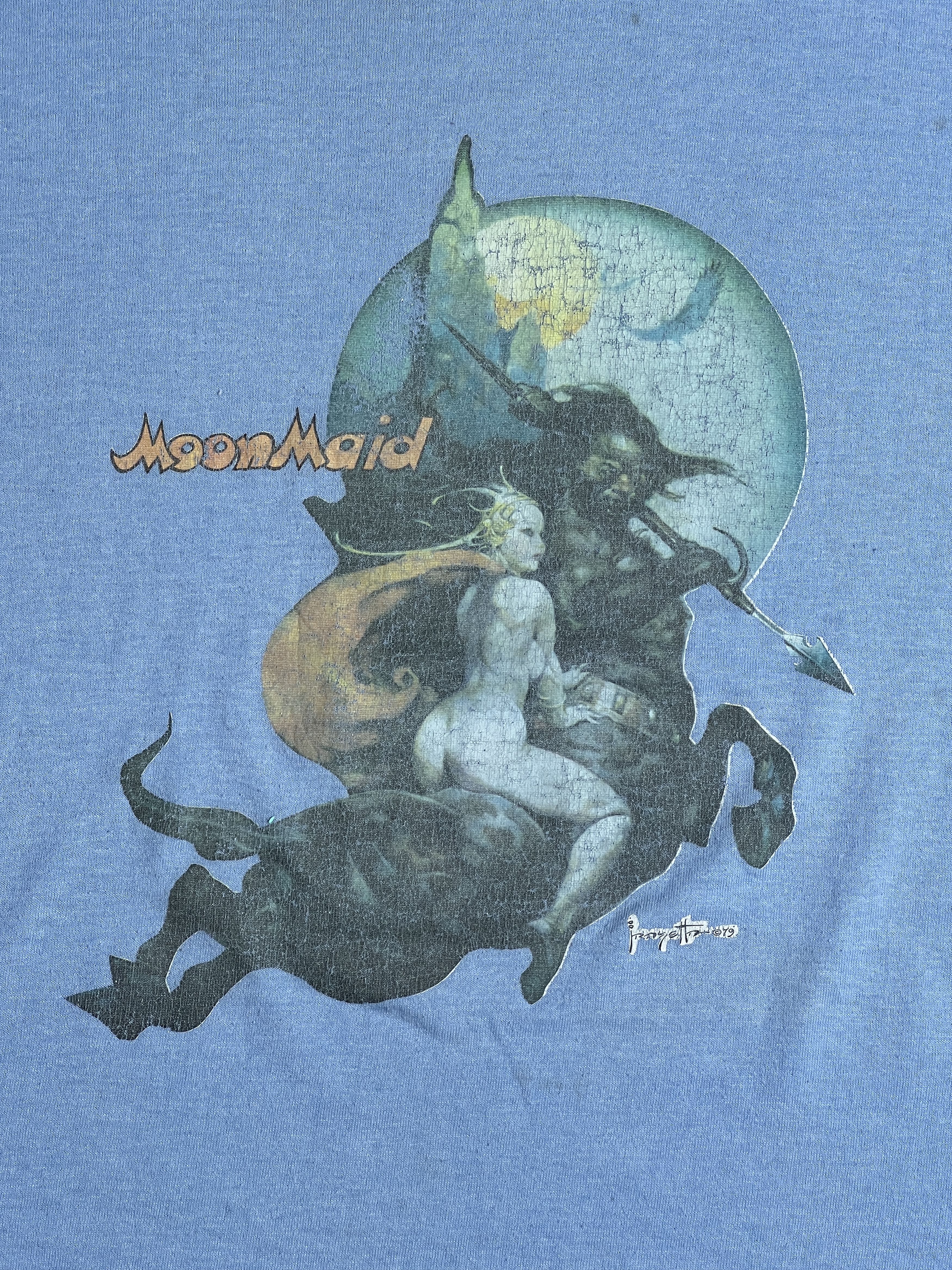 Vintage Vintage 70s Moon Maid Comic Book Promo Tee (XL) GTME213 Size US XL / EU 56 / 4 - 2 Thumbnail
