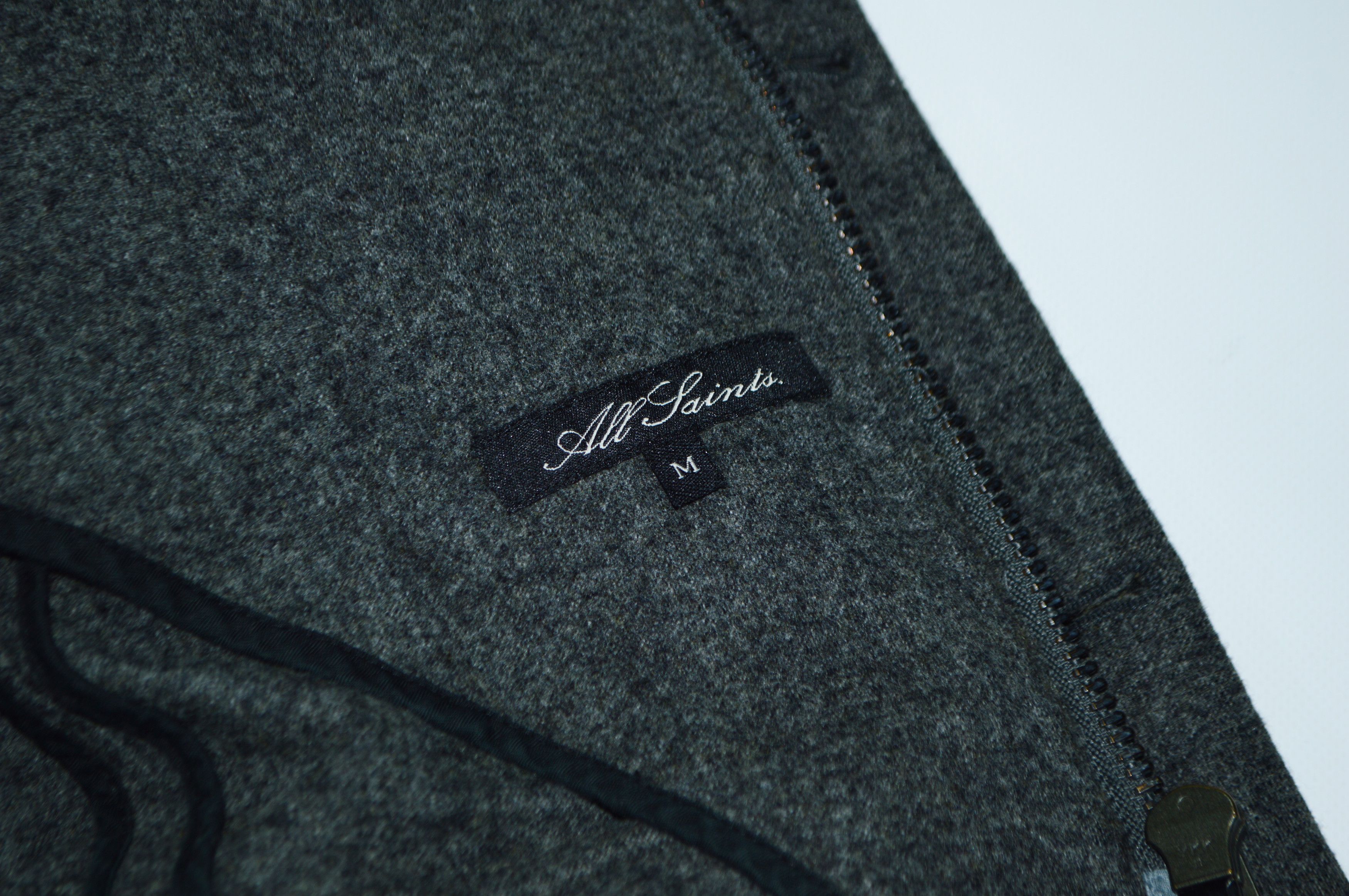 Allsaints Allsaints Berkoff Gray Wool Nylon Jacket Size M Size US M / EU 48-50 / 2 - 8 Thumbnail