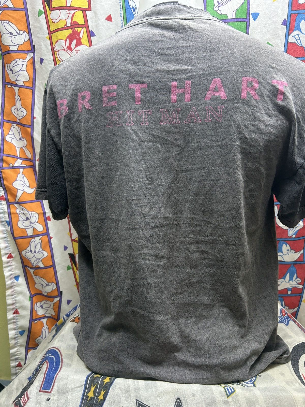 Vintage Vintage Bret Hart Hit Man 90s T-Shirt Size L Size US L / EU 52-54 / 3 - 4 Thumbnail