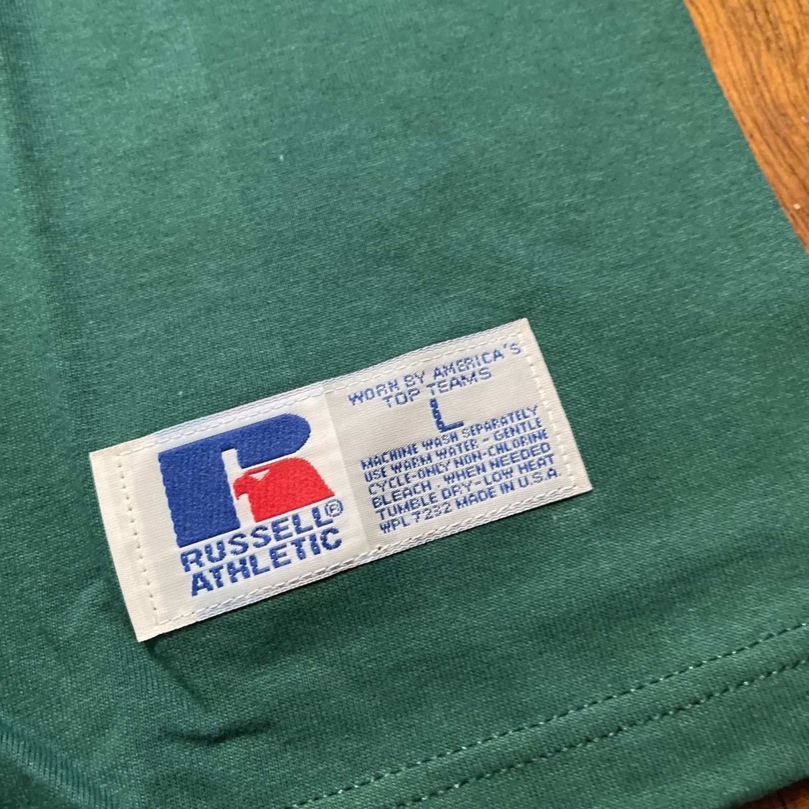 Russell Athletic Vtg Russell Athletic Youth L Green T-Shirts New 3 Size L / US 10 / IT 46 - 4 Thumbnail