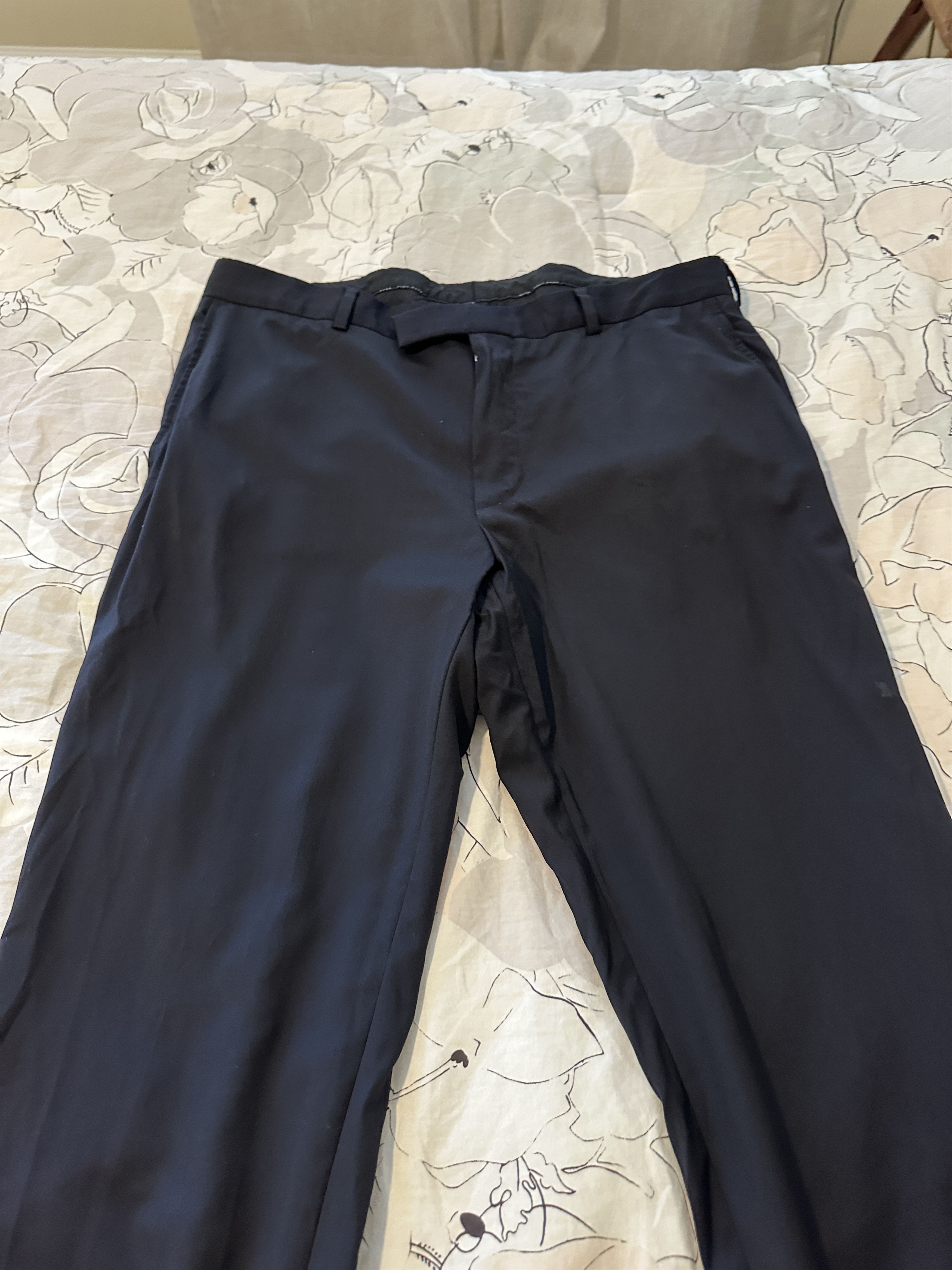 Hugo Boss Hugo Boss Men's Black Regular Fit Pants Size 36/32 Size US 36 / EU 52 - 2 Thumbnail