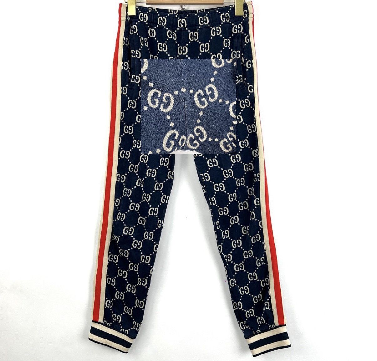 Gucci Gucci/Double G Monogram Red & Blue Stripe Sweatpants K12 Size US 30 / EU 46 - 7 Thumbnail