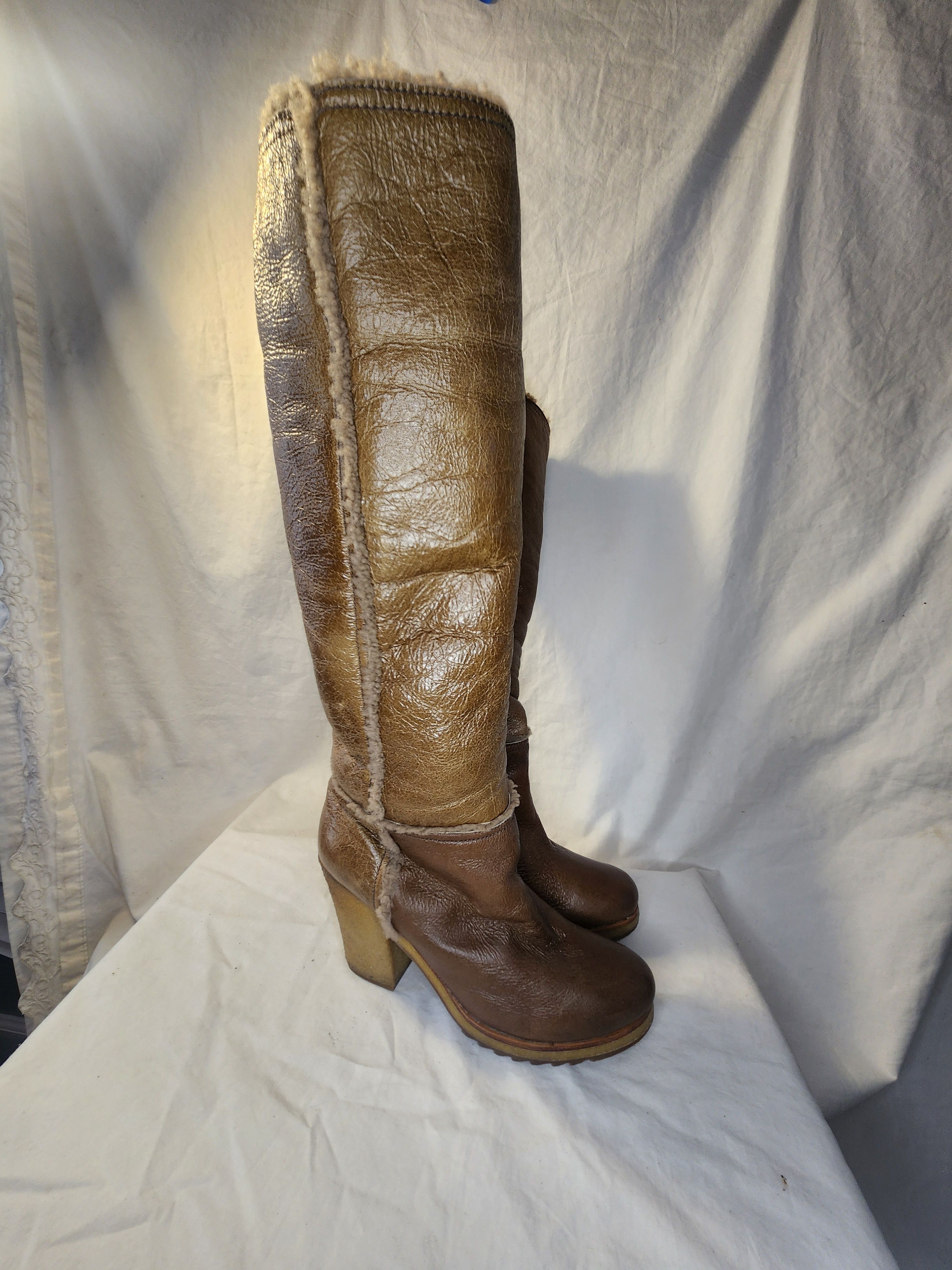 Prada sheepskin distressed Size US 7 / IT 37 - 8 Thumbnail