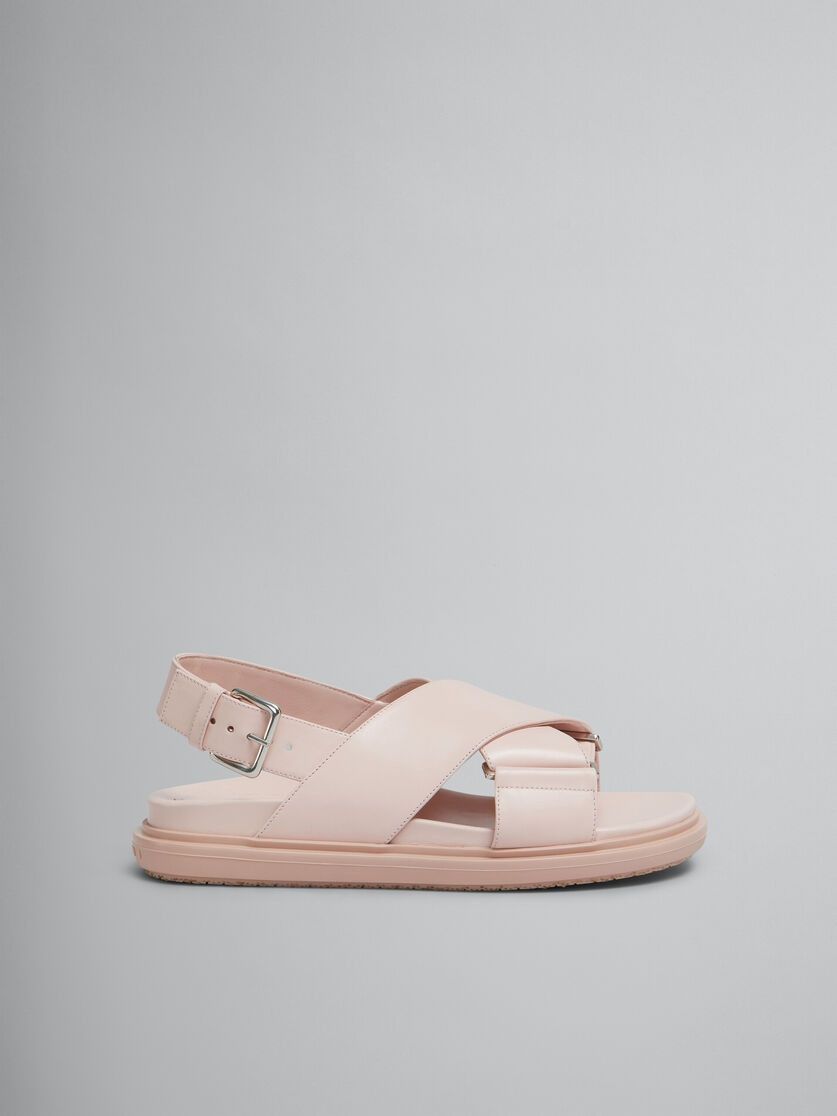 Marni o1f1d3z0326 Fussbett Sandals in Champagne Size US 6 / IT 36 - 1 Thumbnail