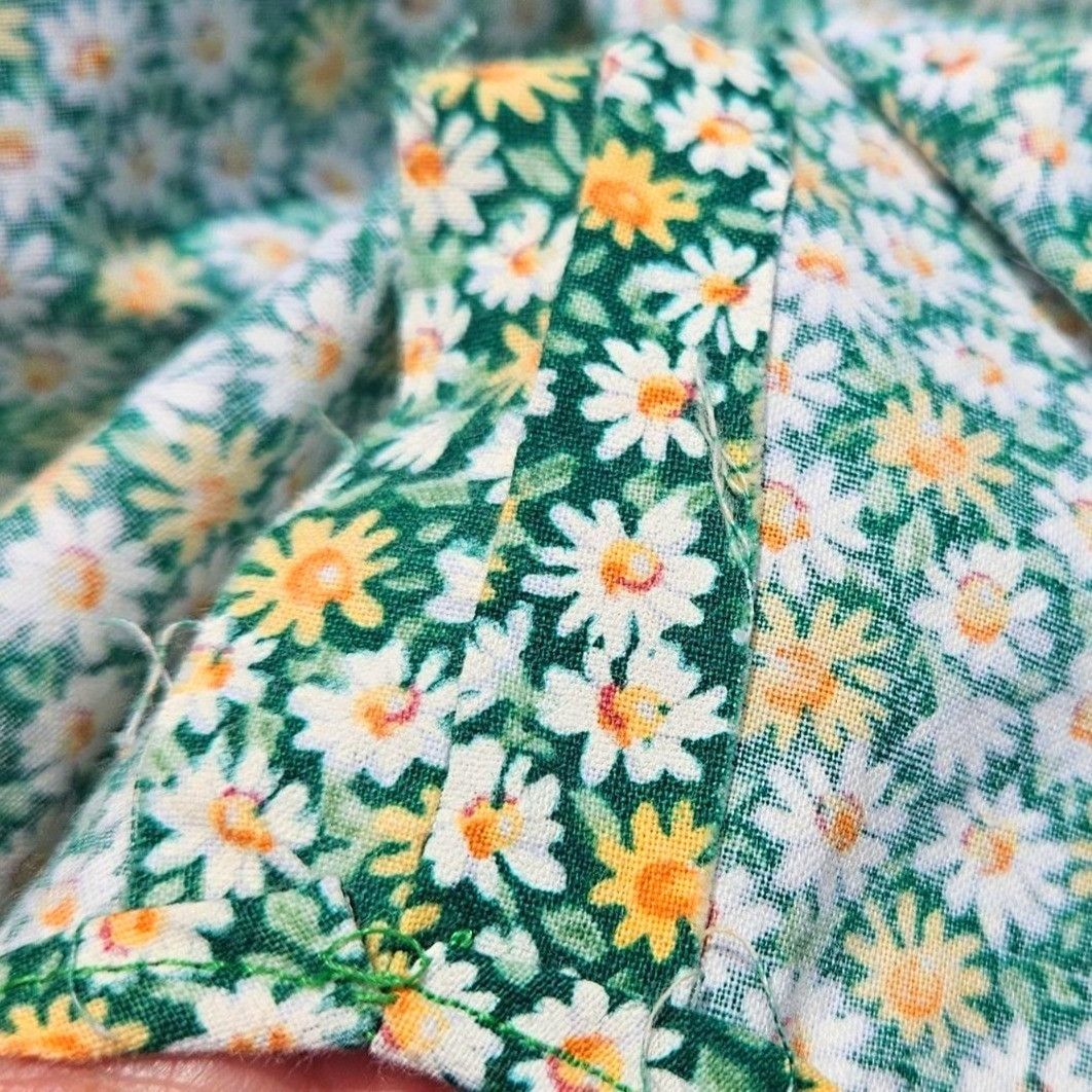 Handmade 70s 80s Handmade Western Snap Shirt Daisy Floral Patchwork C Size US L / EU 52-54 / 3 - 8 Thumbnail