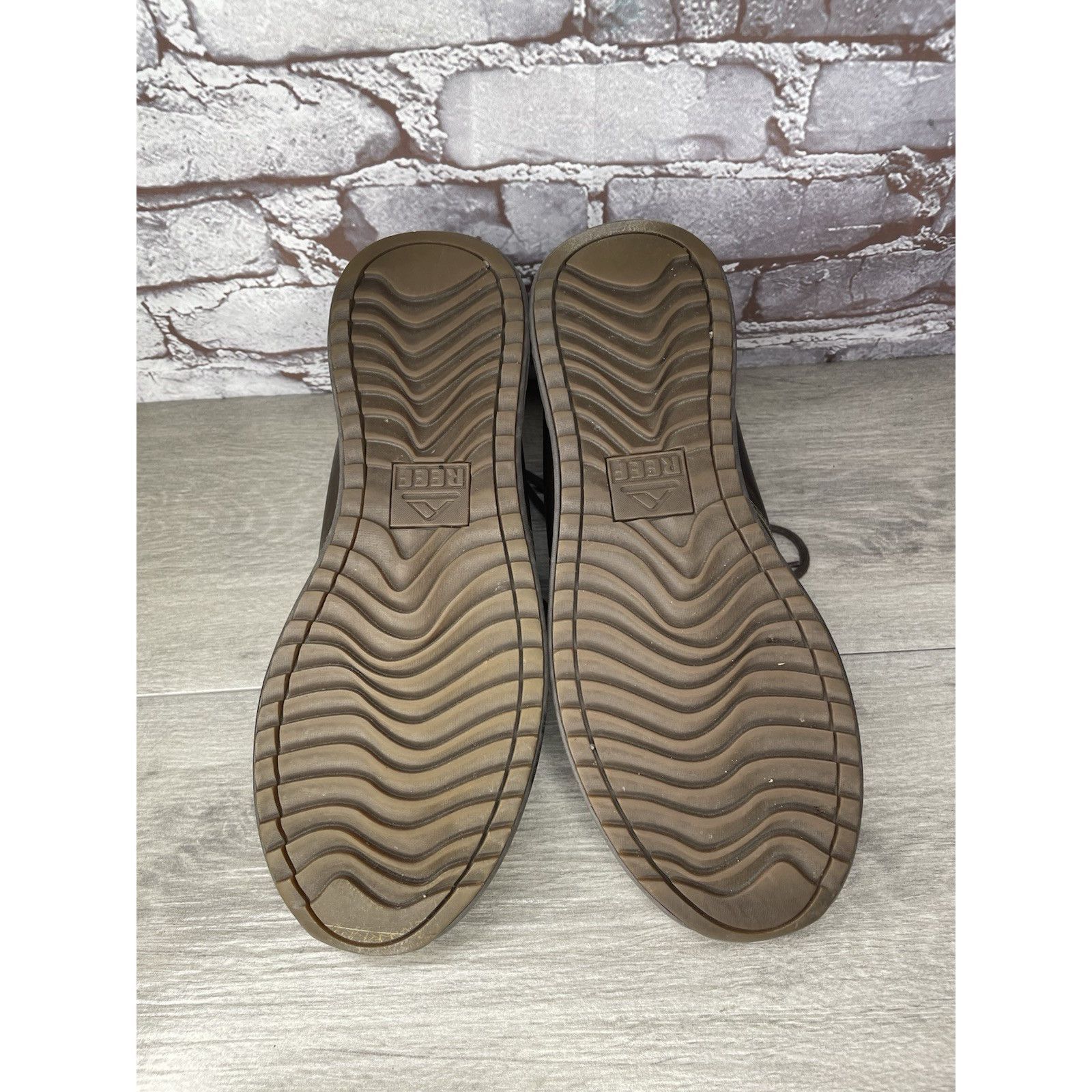 REEF Reef Rover Mid Brown Leather Casual Chukka Boots Shoes Men S Size US 11 / EU 44 - 13 Thumbnail