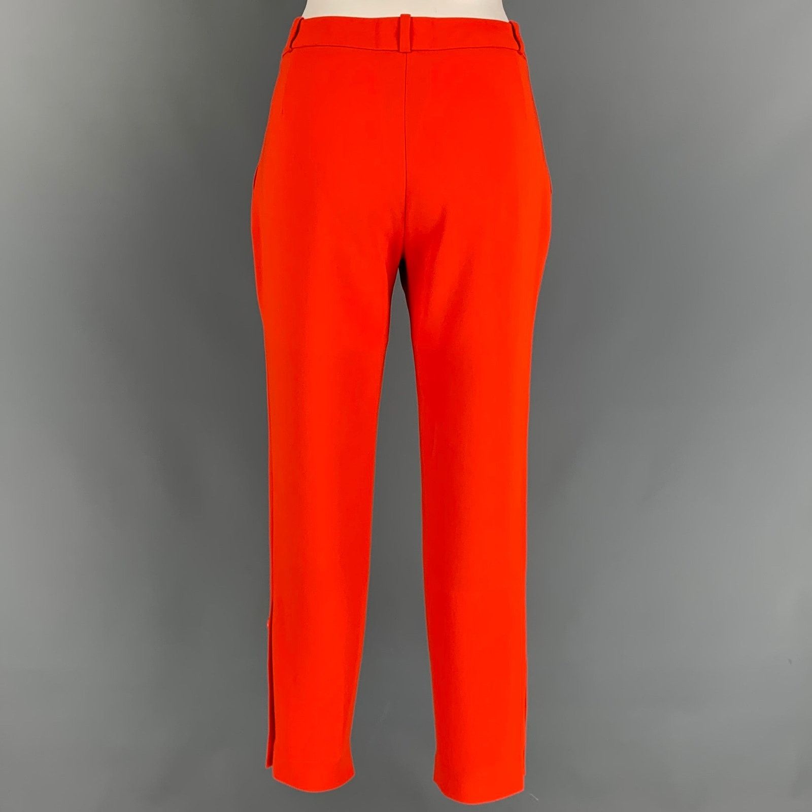 Altuzarra ALTUZARRA Size 4 Orange Triacetate Blend Dress Pants Size 27" / US 4 / IT 40 - 2 Thumbnail