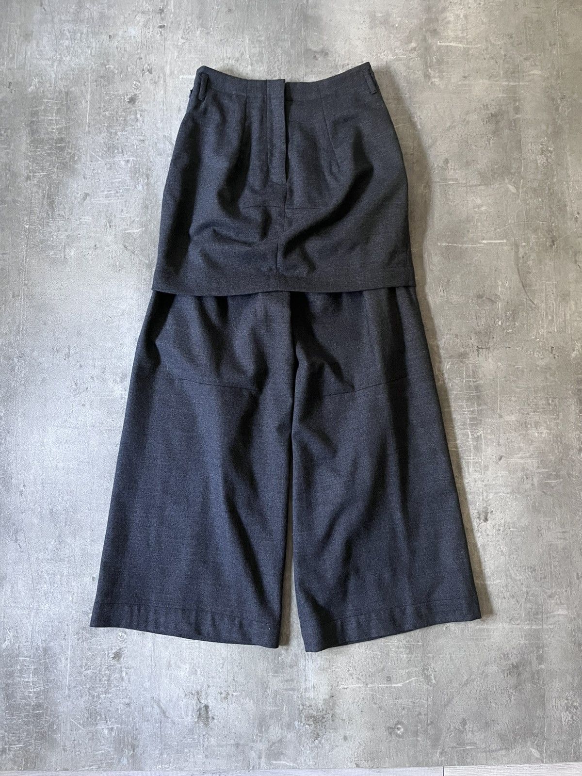 Maison Margiela H&M 2006 wool skirt pants gray