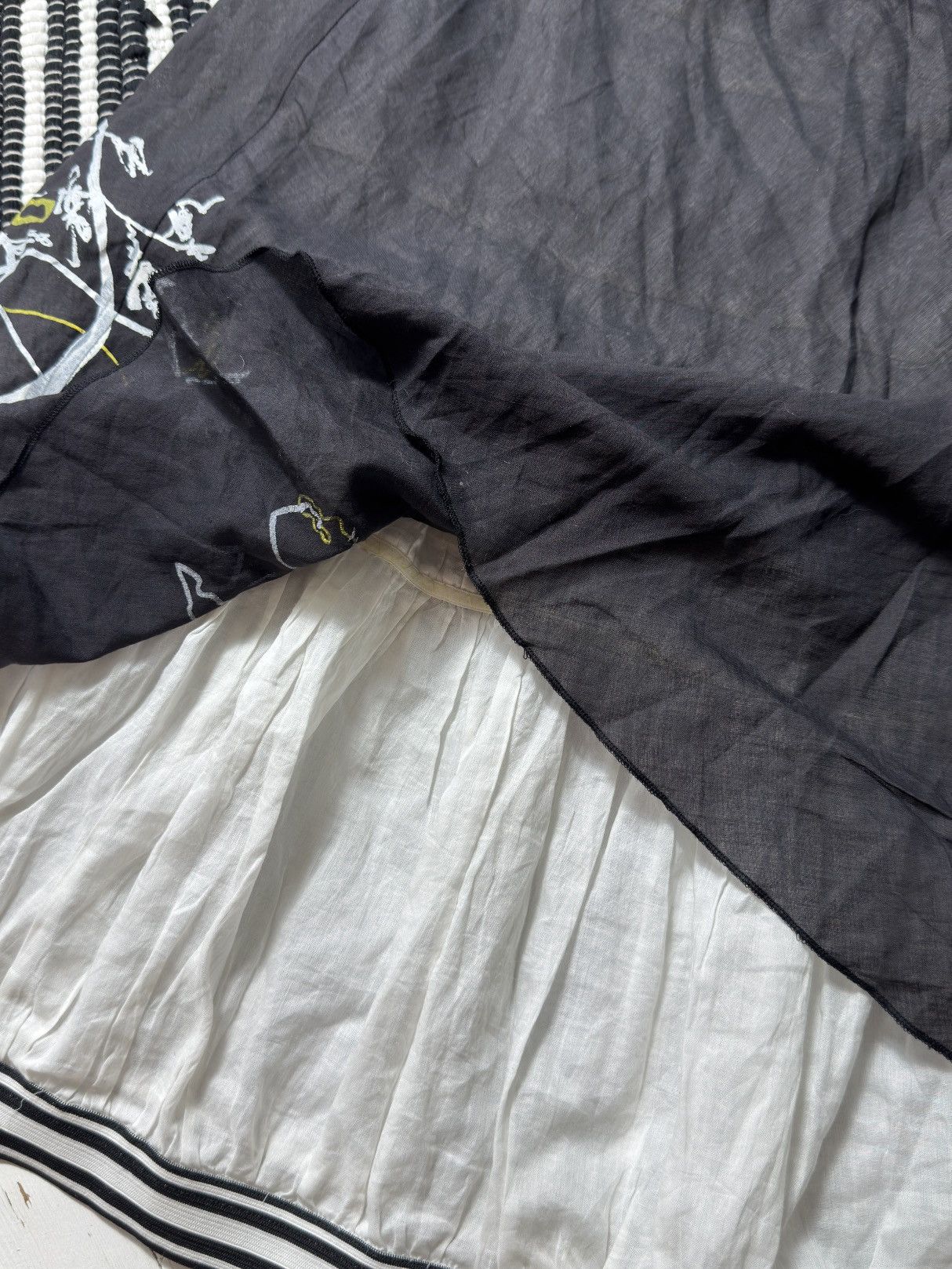 Cop Copine VINTAGE COP COPINE TWO LAYER SKIRT Size 26" / US 2 / IT 38 - 3 Thumbnail