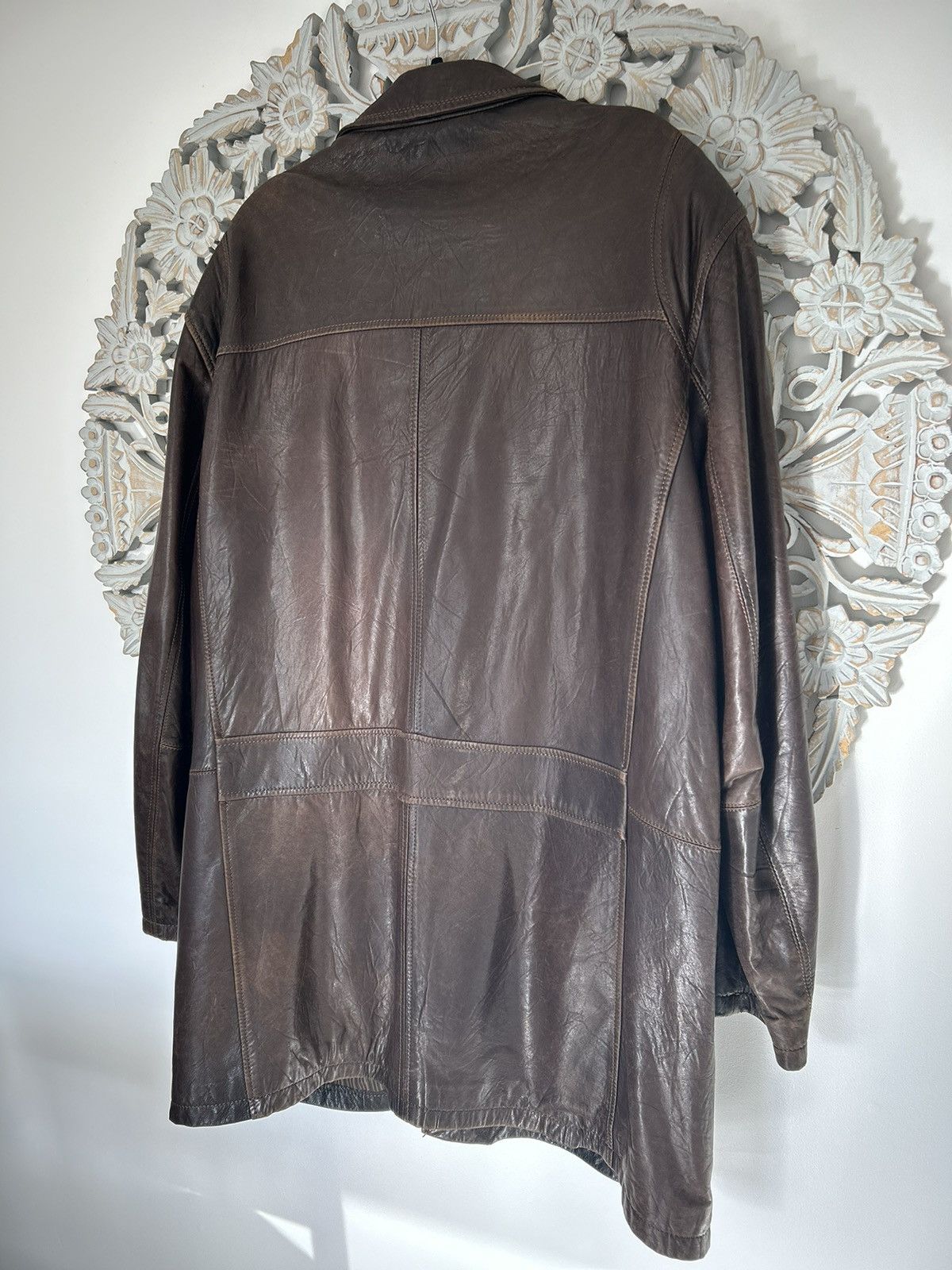 Danier Danier Brown Leather Coat XXL Size US XXL / EU 58 / 5 - 6 Thumbnail