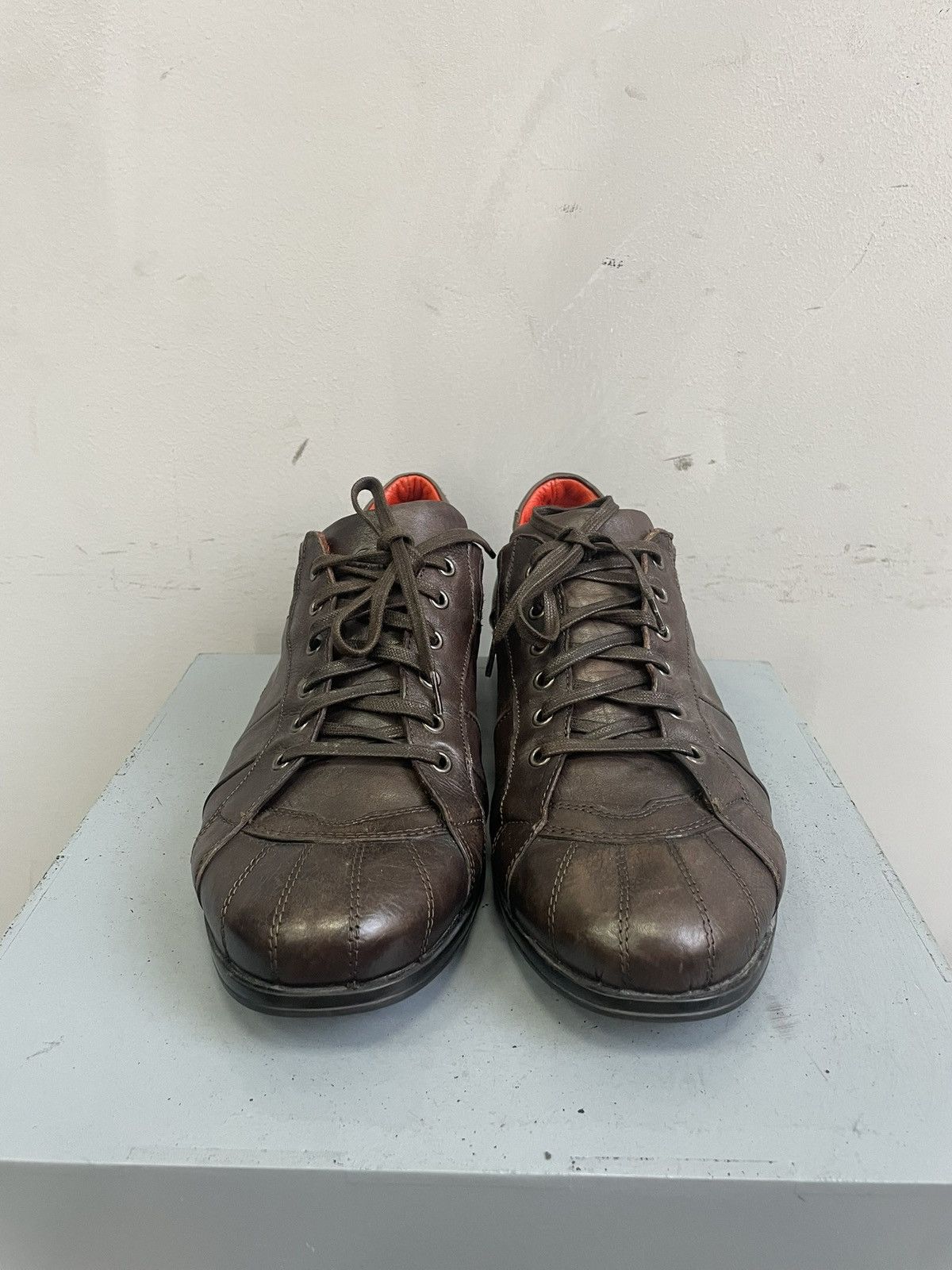 Guidi Gudi style brown leather sneakers retro 2000s low moto y2k Size US 8 / EU 41 - 7 Thumbnail
