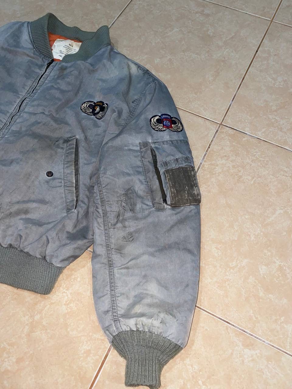 Other Vintage Us Air Force Airbone Bomber Jacket Size US M / EU 48-50 / 2 - 9 Thumbnail
