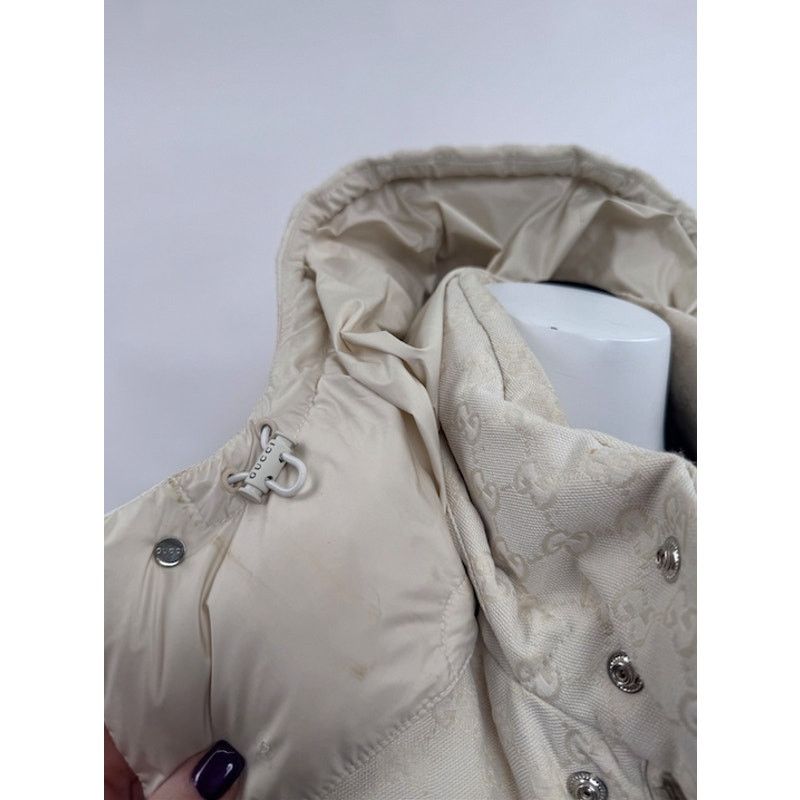 Gucci Gucci White Full Zip Puffer Hooded Vest Jacket Size 50 Size XL / US 12-14 / IT 48-50 - 10 Thumbnail