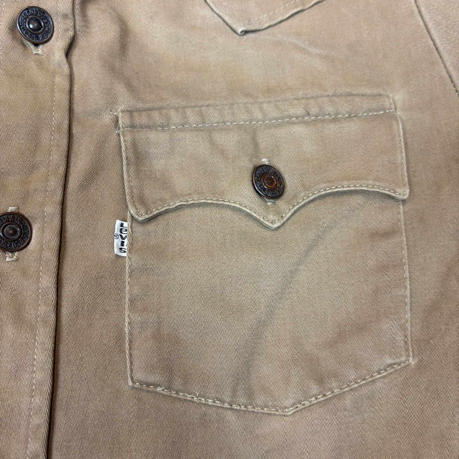 Levi's Vintage 70s Levi's Work Shirt Button Up Men's M White Tab Size US M / EU 48-50 / 2 - 3 Thumbnail