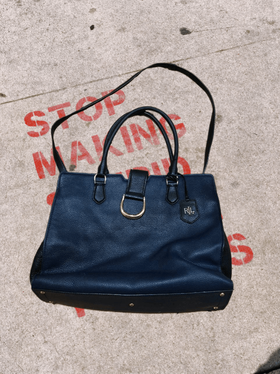 Lauren Ralph Lauren Vintage Handle Bag Y2K Lauren Ralph Lauren Logo Size ONE SIZE - 1 Thumbnail